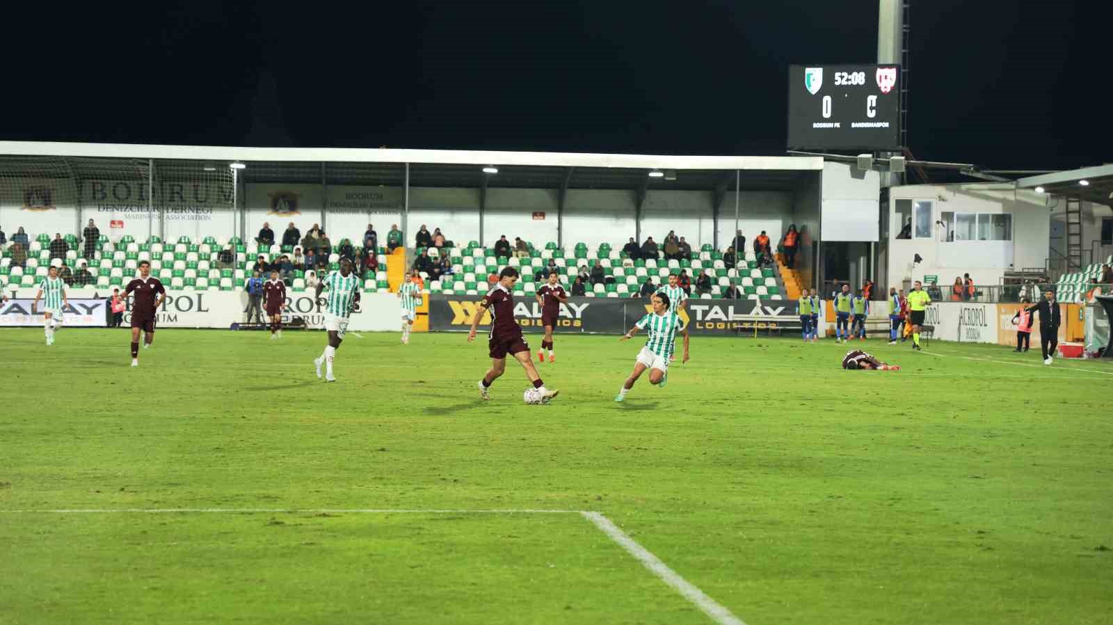 Trendyol 1. Lig: Bodrum FK: 2 - Bandırmaspor: 1