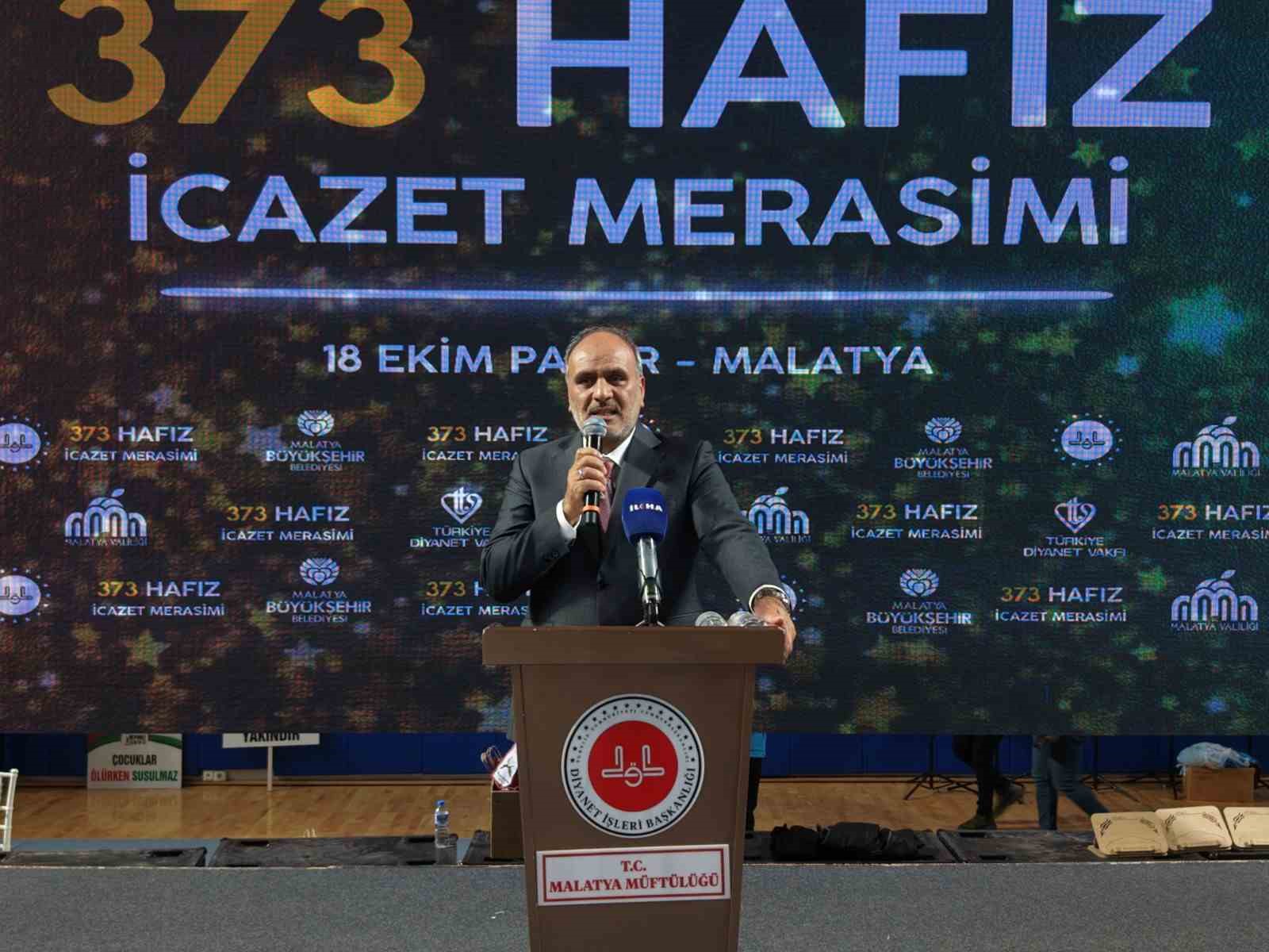 Malatya’da 373 hafız icazet aldı