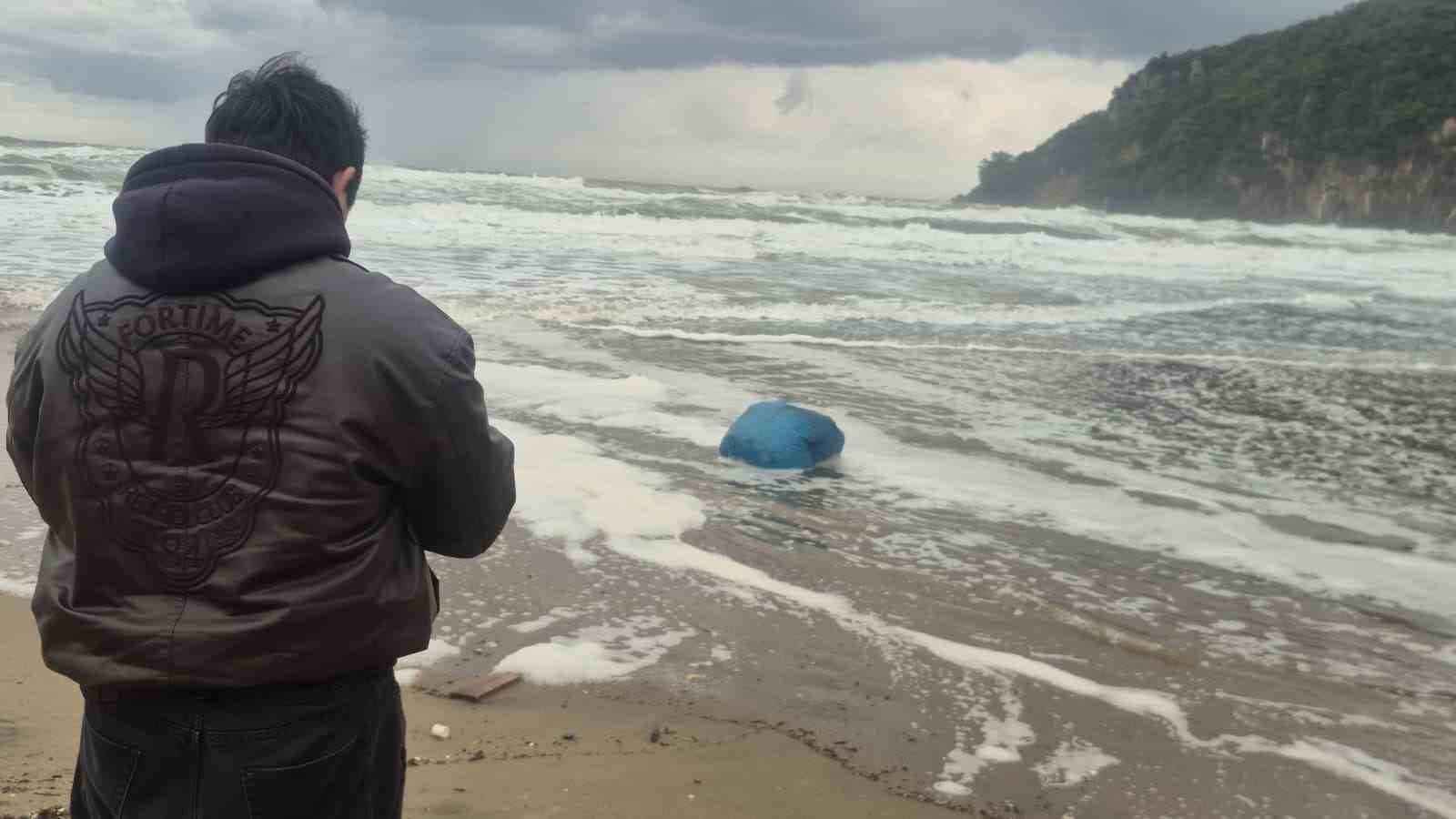 Dev dalgalar sahili çöplüğe çevirdi