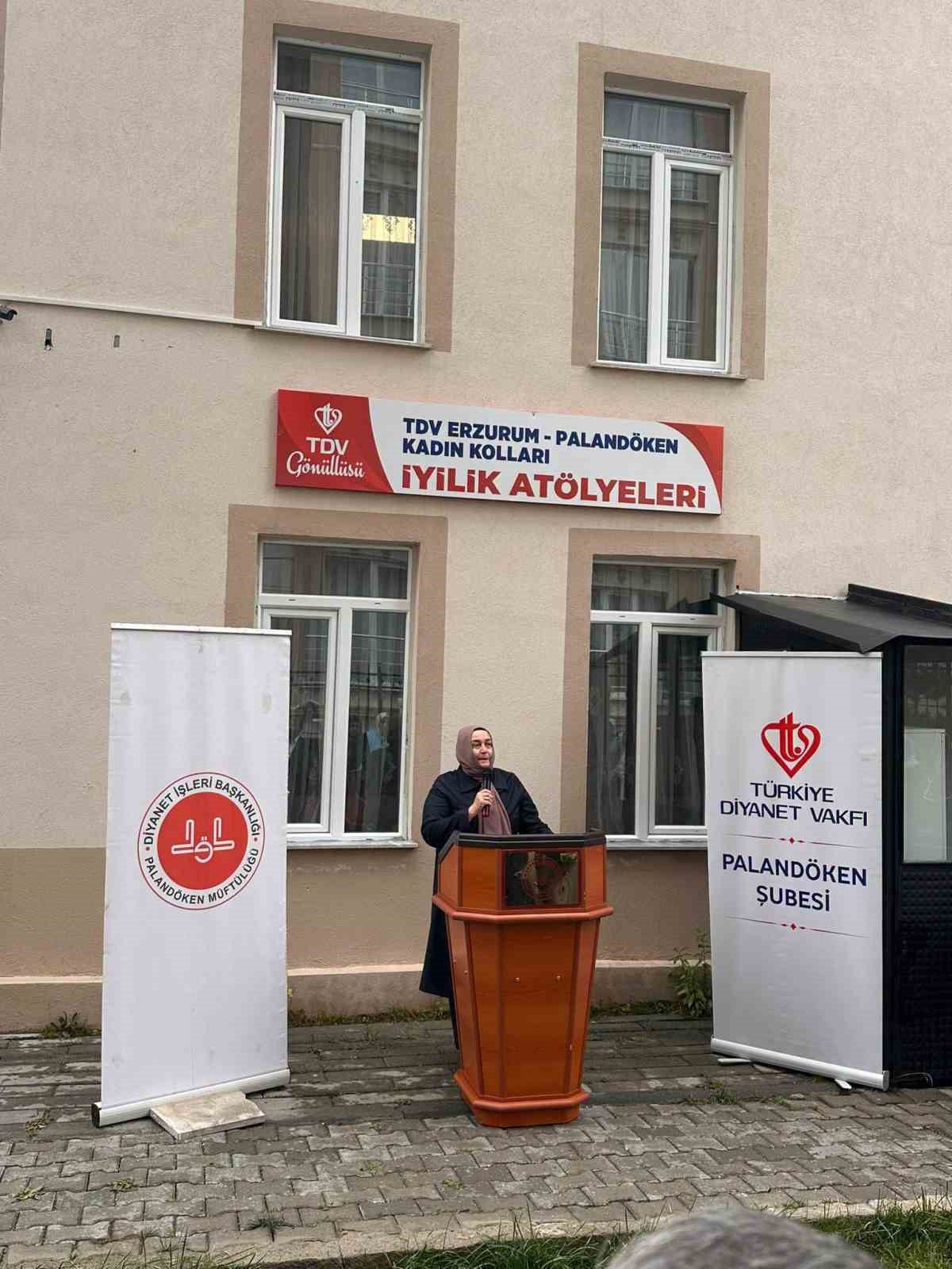 Erzurum’da "İyilik Atölyeleri" dualarla hizmete açıldı
