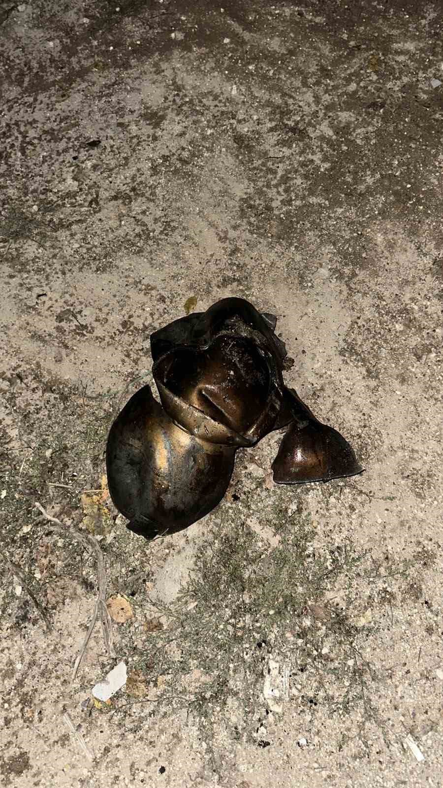 Bağ evindeki yangında piknik tüpü bomba gibi patladı