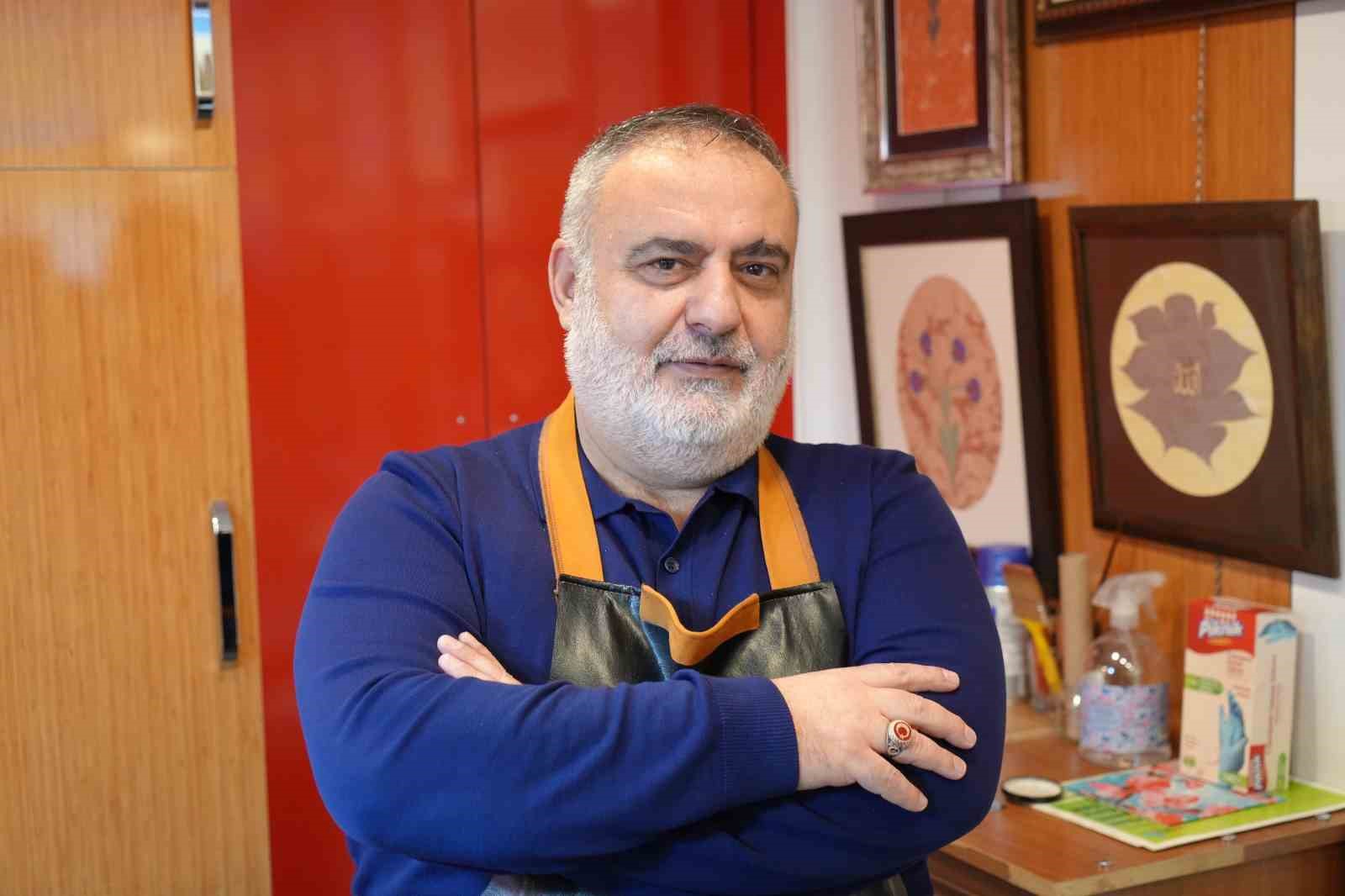 Erzurum’un Oltu taşı ve Karayazı kalesi ebruda buluştu
