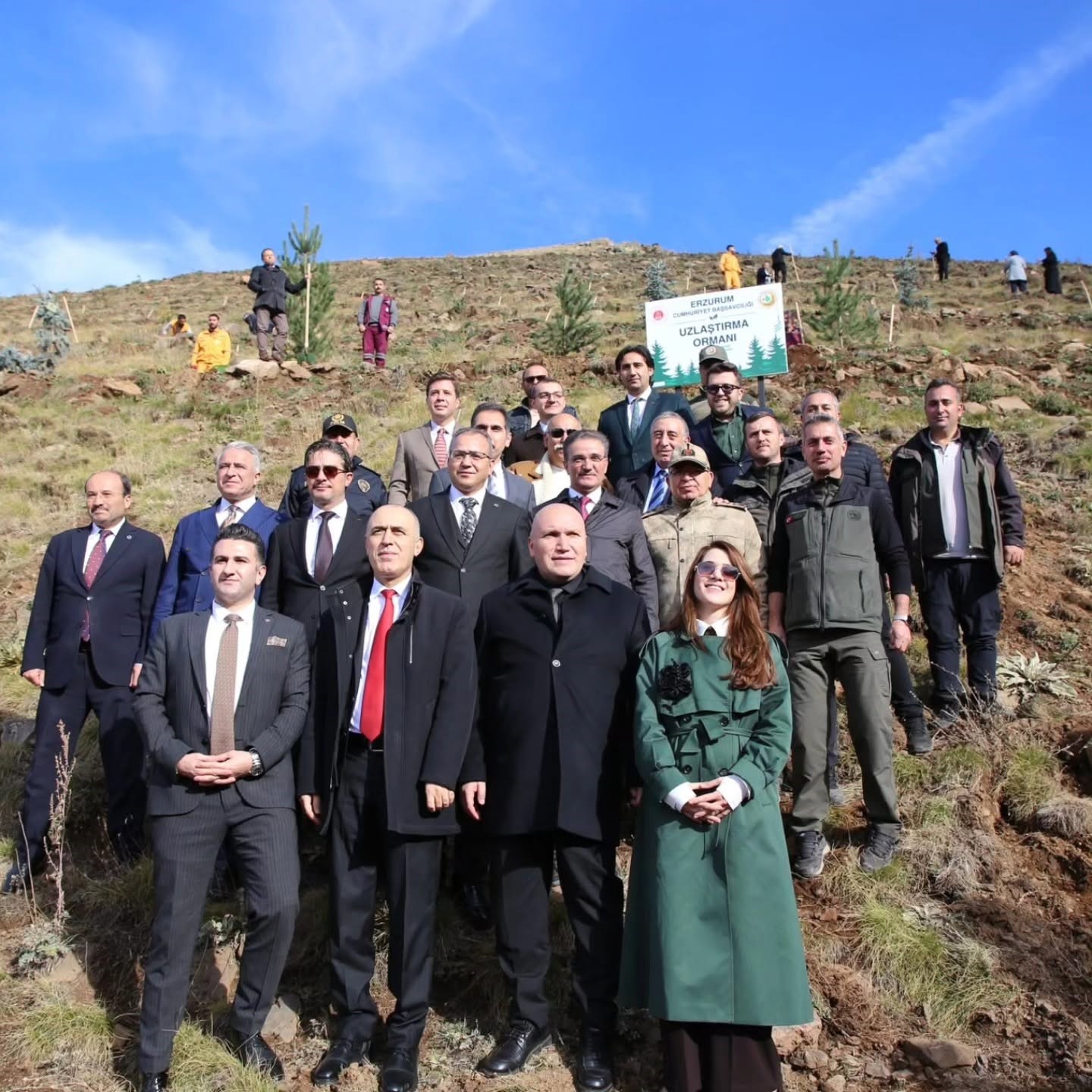 Erzurum’da "uzlaştırma ormanı" açıldı: 20 bin fidan toprakla buluşuyor