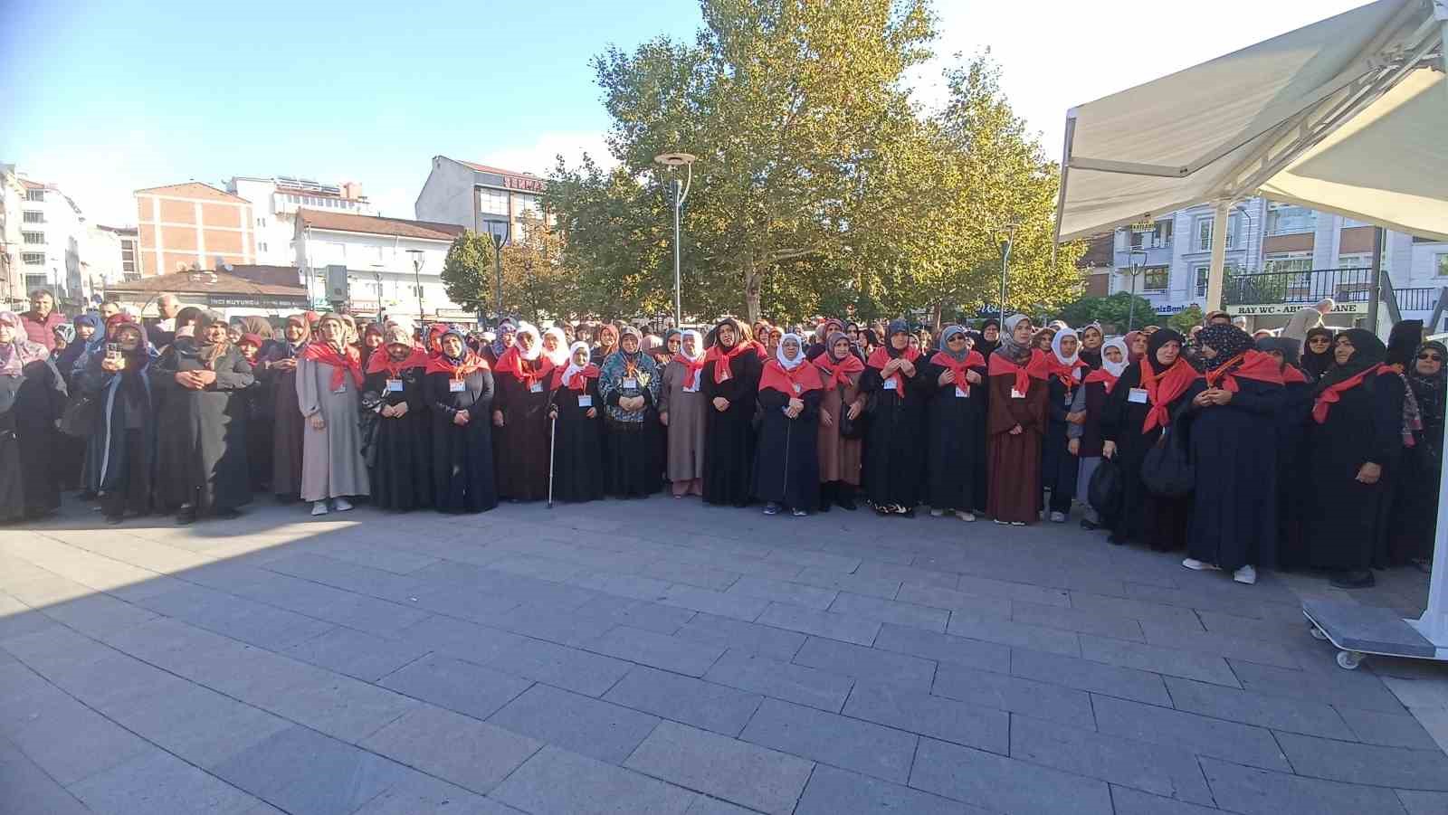 Havza’da umreciler kutsal topraklara uğurlandı