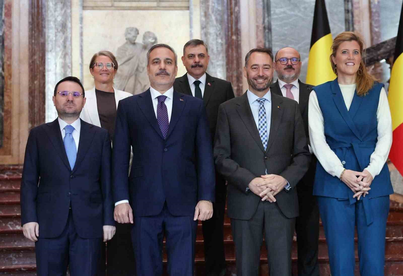 Fidan, Çiftçi ve Gürlek Türkiye-Belçika Dışişleri, Adalet ve İçişleri Bakanları Dördüncü Toplantısı aile fotoğrafına katıldı