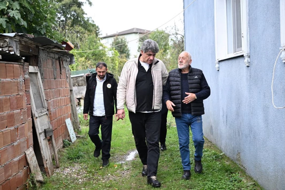 Kartepe’de afetten etkilenen ailelere ziyaret