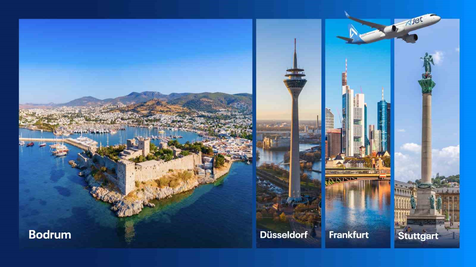 AJet, Dalaman ve Bodrum’dan Almanya’ya direkt seferler başlatıyor