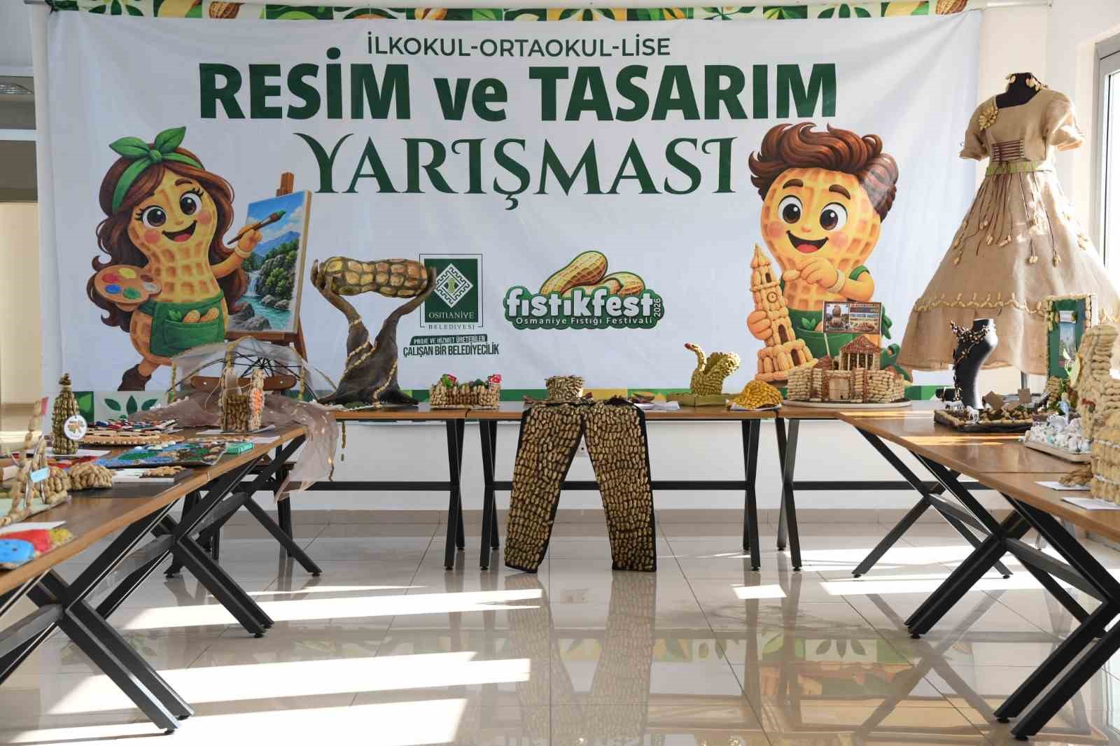 Osmaniye’de öğrenciler yer fıstığının hikayesini sanatla anlattı