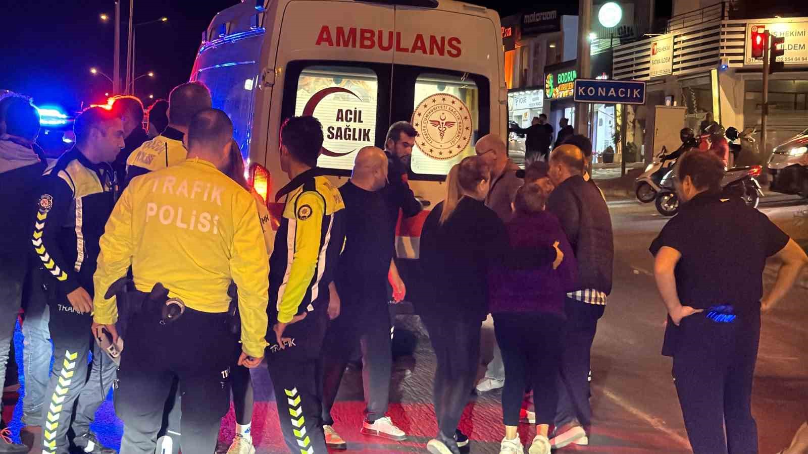 Bodrum’da motosikletin çarptığı yaya hayatını kaybetti