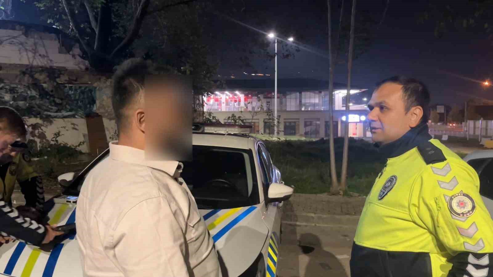 "Uyumaya geldim" dedi, alkollü çıktı