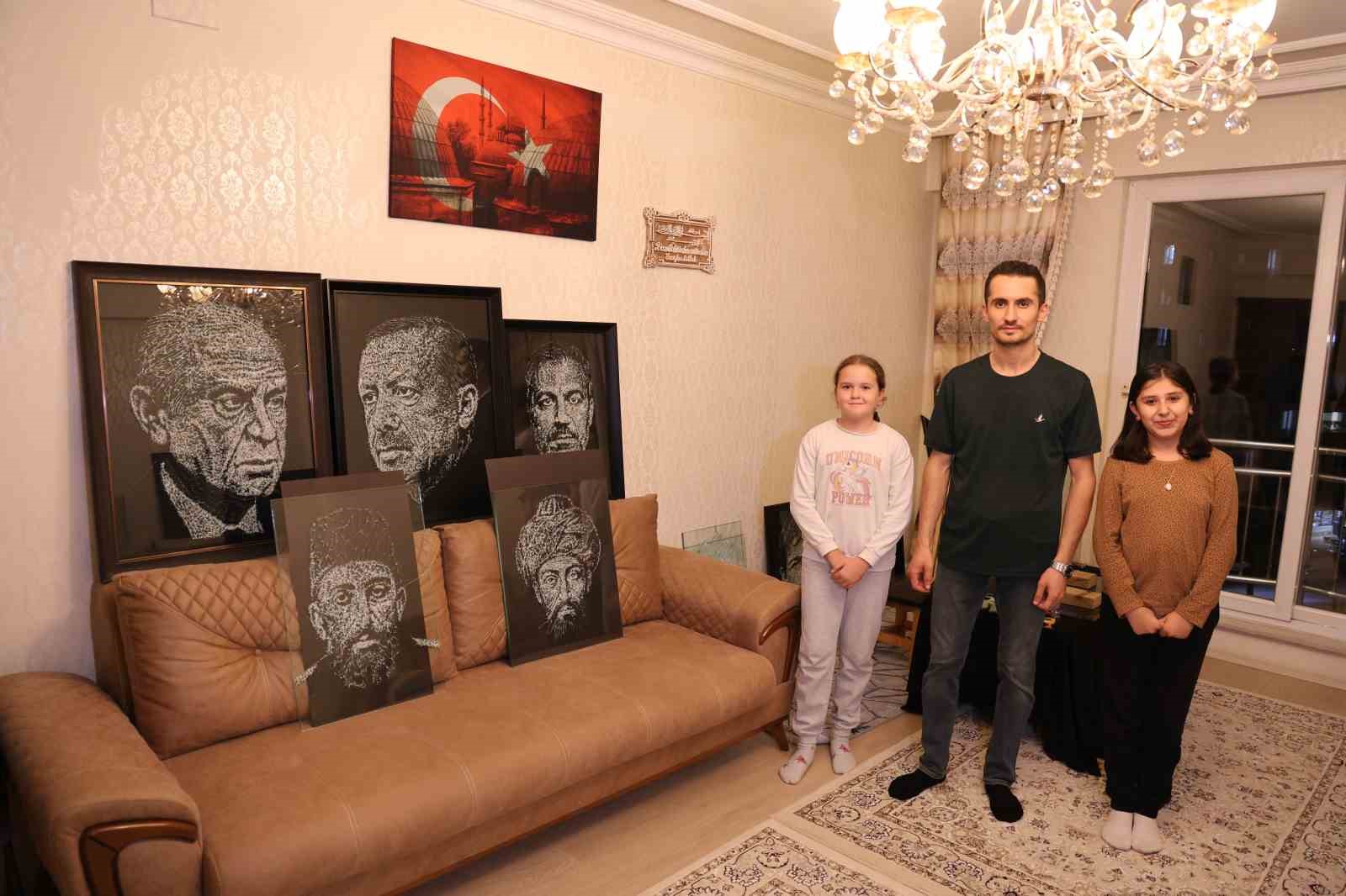 Hobi olarak başladı, camı çatlatarak sanat eserine dönüştürüyor