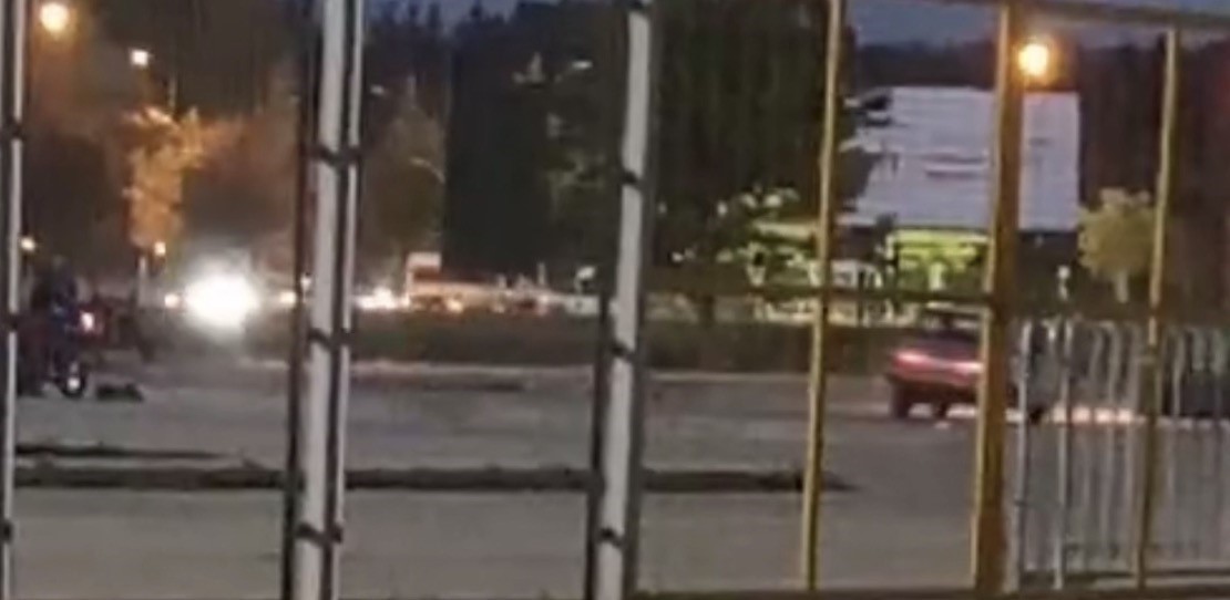 Eskişehir’de otomobilin drift anı kamerada