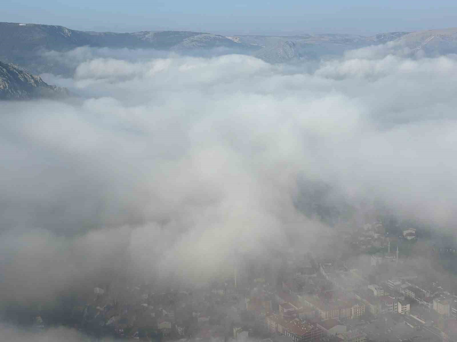 Amasya ‘sis denizi’nin altında kaldı