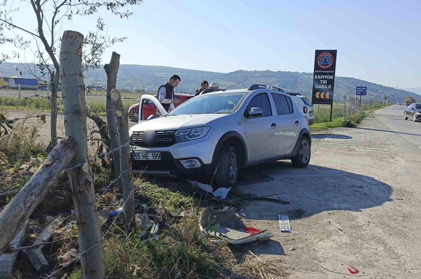 Bafra’da trafik kazası: 3 yaralı