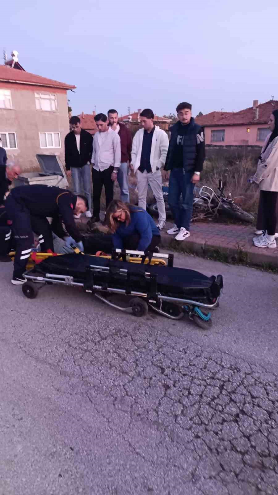 Çorum’da otomobil ile motosiklet çarpıştı: 1 yaralı