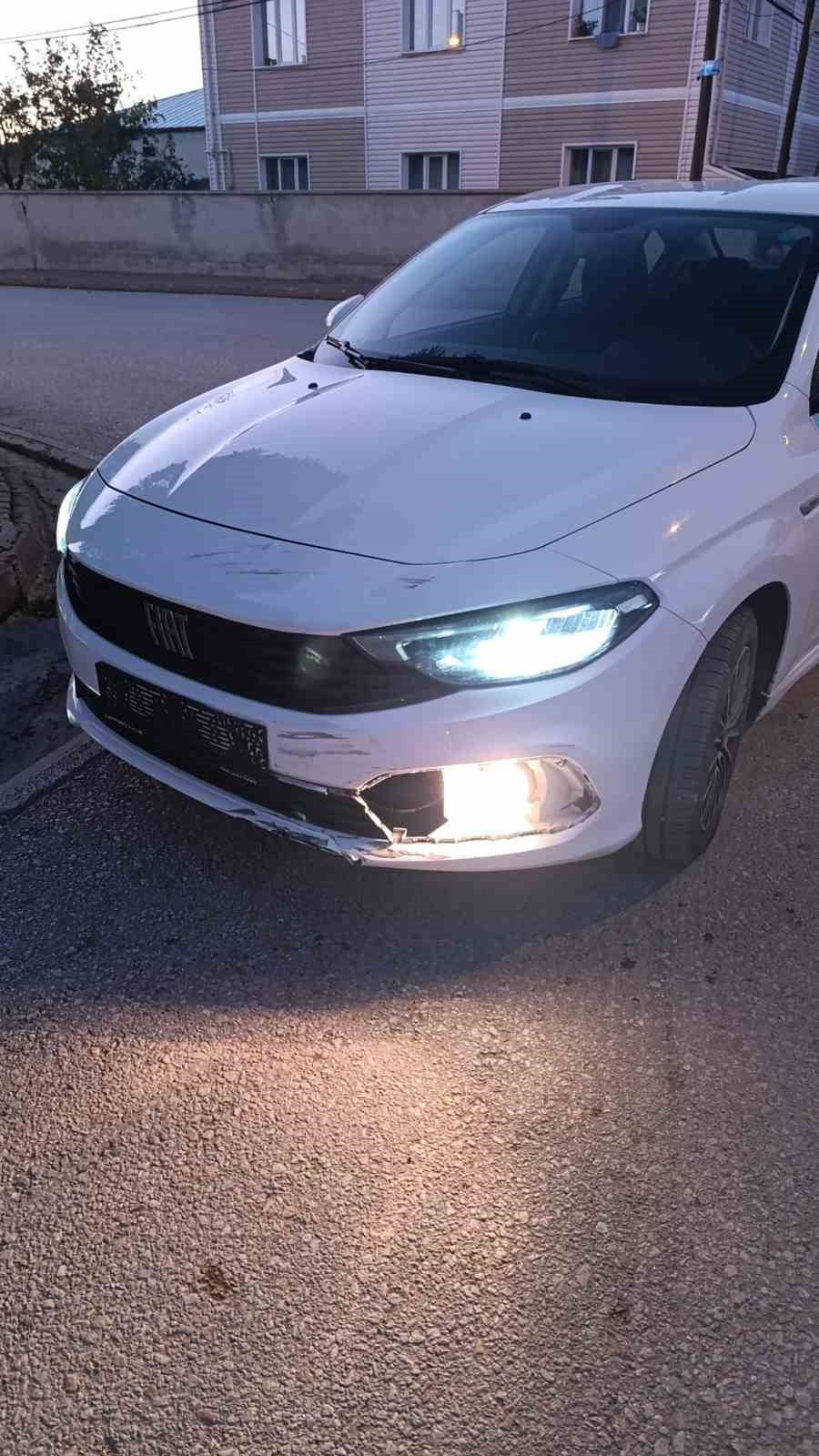 Çorum’da otomobil ile motosiklet çarpıştı: 1 yaralı