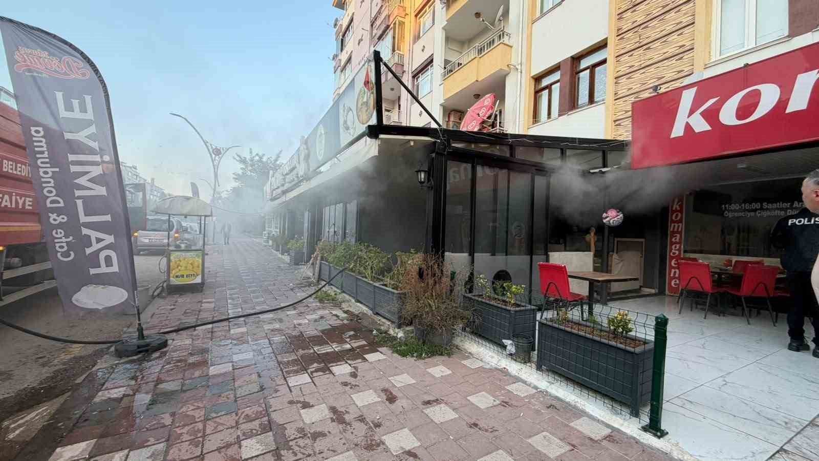 Yozgat’ta iş yerinde çıkan yangın büyümeden söndürüldü