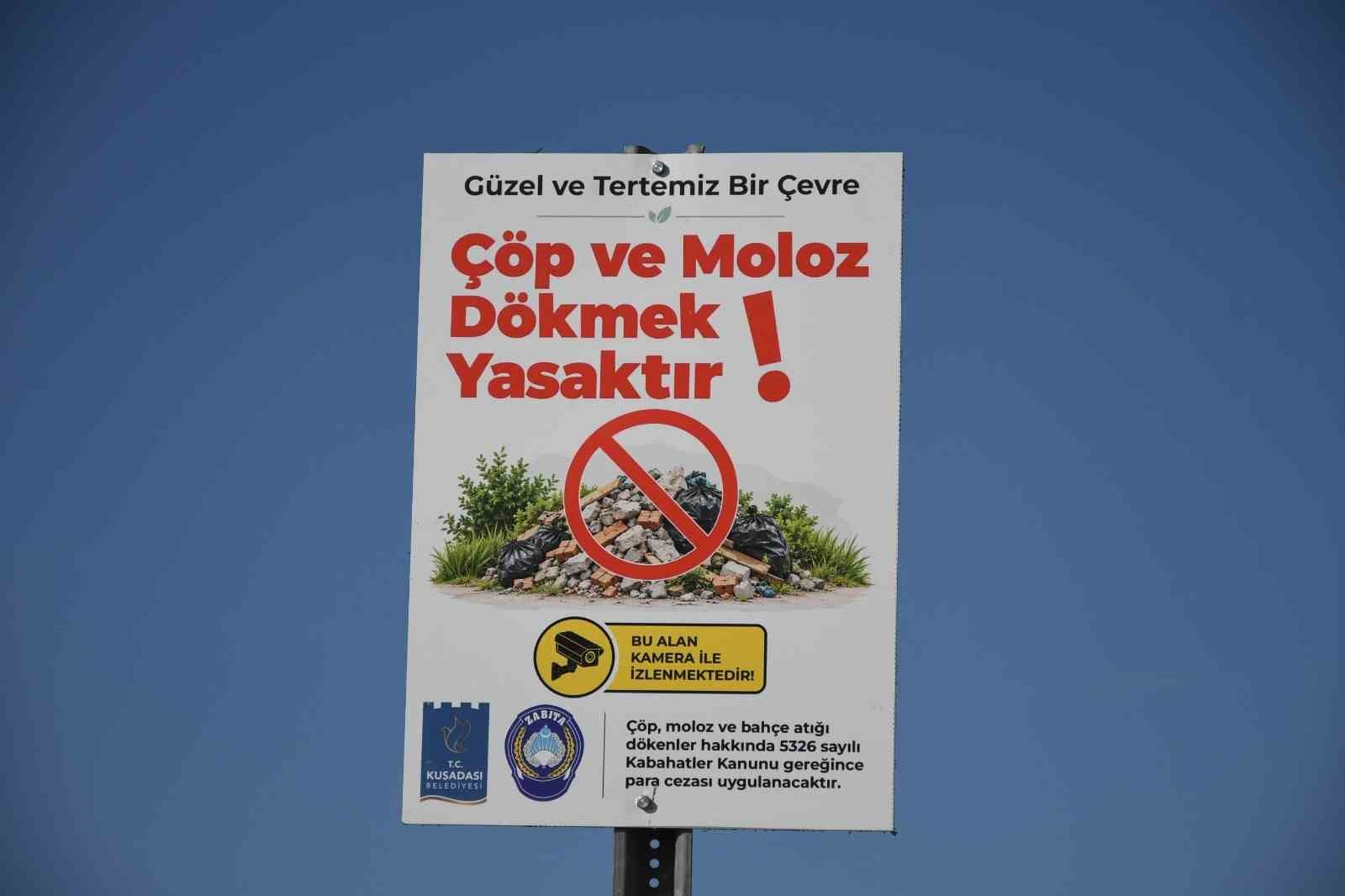 Kuşadası Belediyesi’nden kaçak moloz dökümüne karşı seferberlik