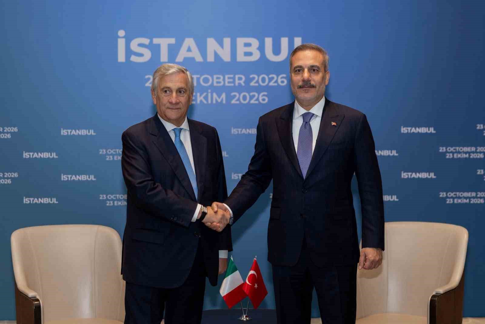 Bakan Fidan, İtalya Dışişleri Bakanı Antonio Tajani ile bir araya geldi