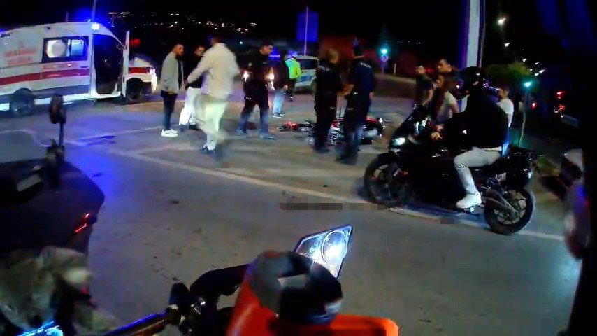 Samsun’da motosiklet devrildi, sürücü yaralandı