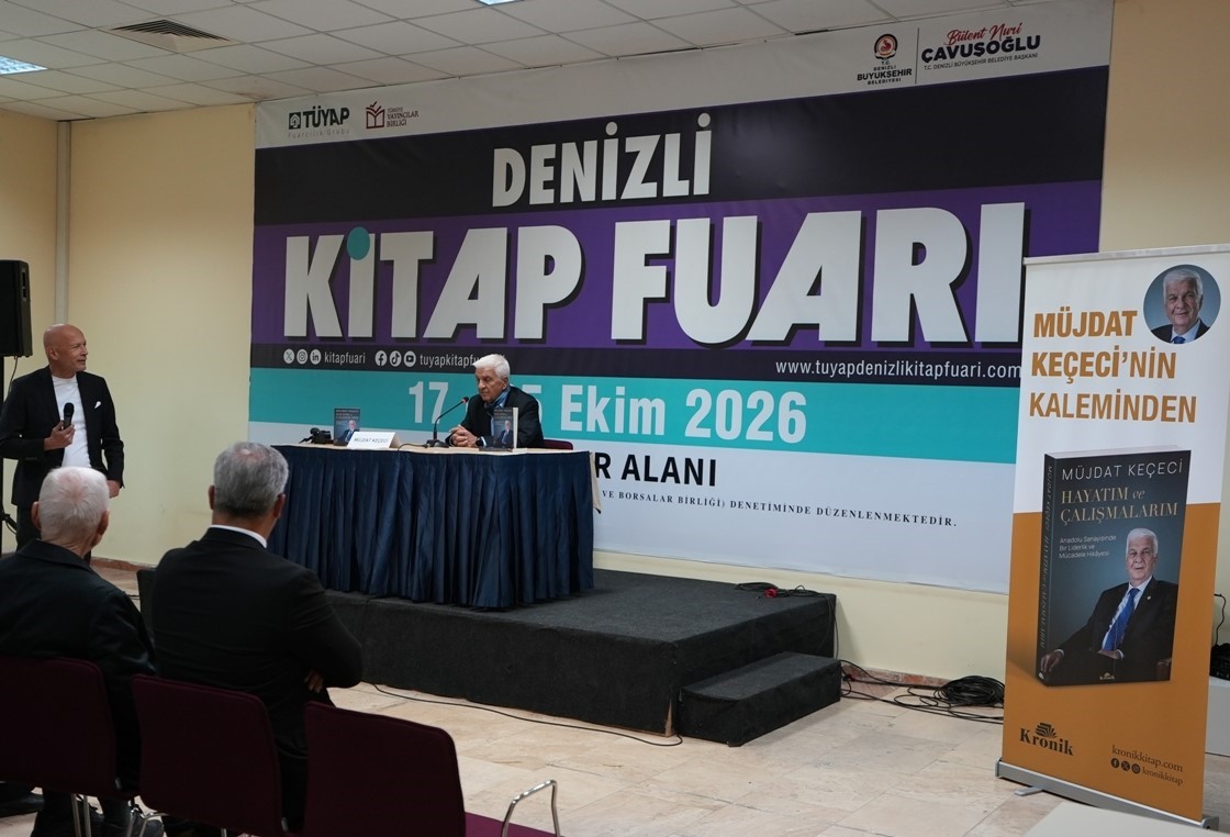 Denizli TÜYAP Kitap Fuarı’nda yazar yağmuru sürüyor