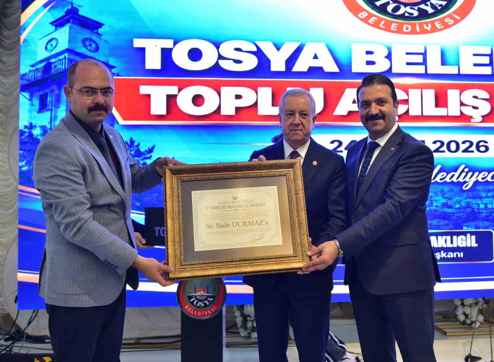 Tosya Belediyesi’nin ilçenin çehresini değiştiren projeleri için görkemli açılış töreni