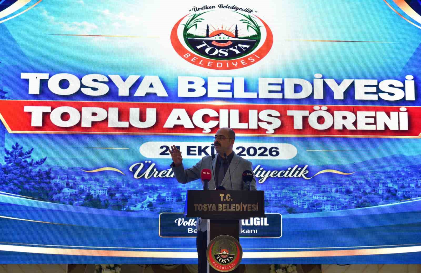 Tosya Belediyesi’nin ilçenin çehresini değiştiren projeleri için görkemli açılış töreni