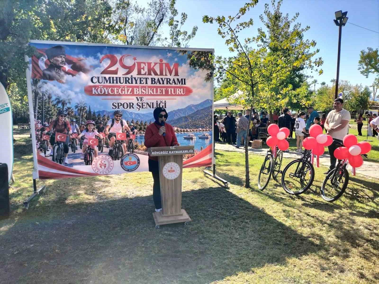 Köyceğiz’de pedallar Cumhuriyet için çevrildi