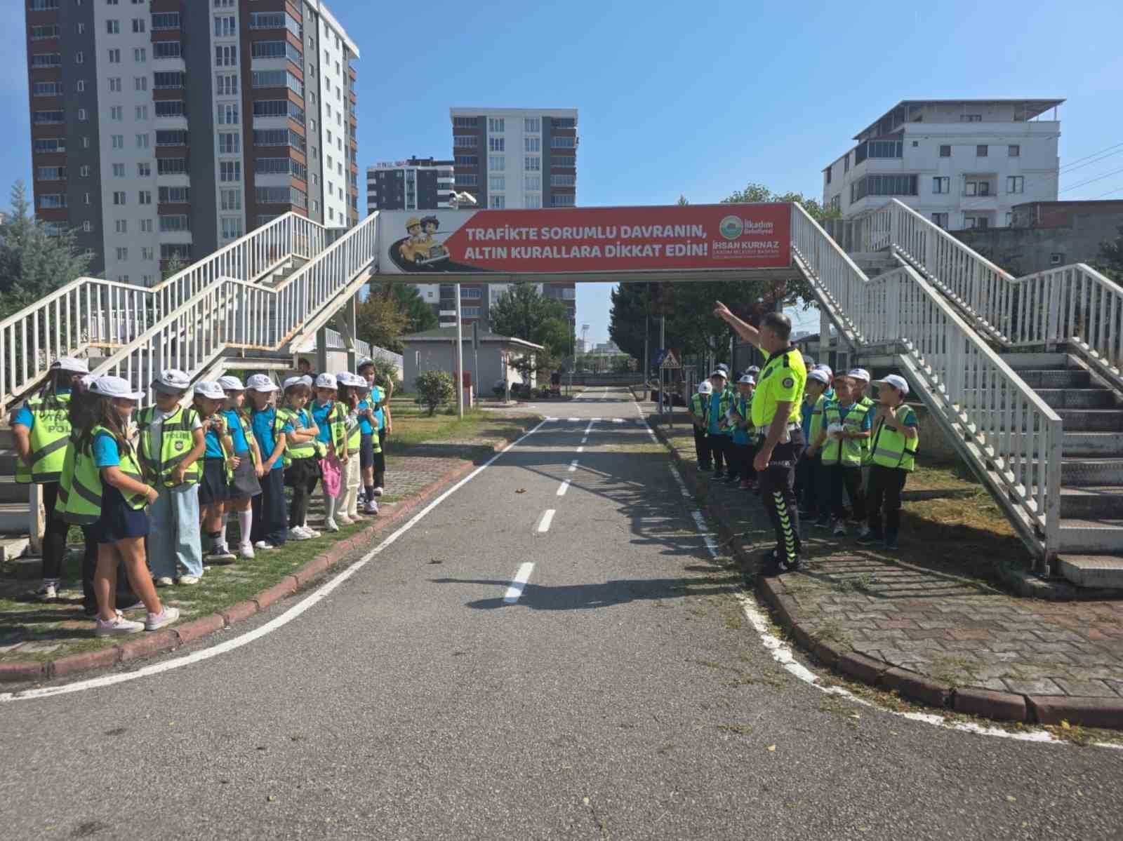 İlkadım’da çocuklar öğreniyor, trafik bilinci gelişiyor