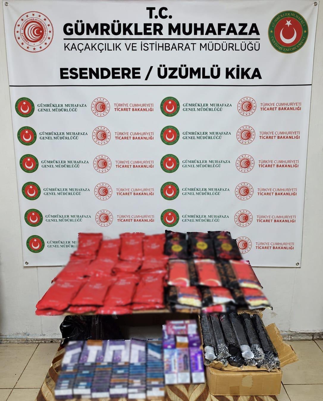 Hakkari’de 1,5 milyon TL’lik kaçak eşya ele geçirildi