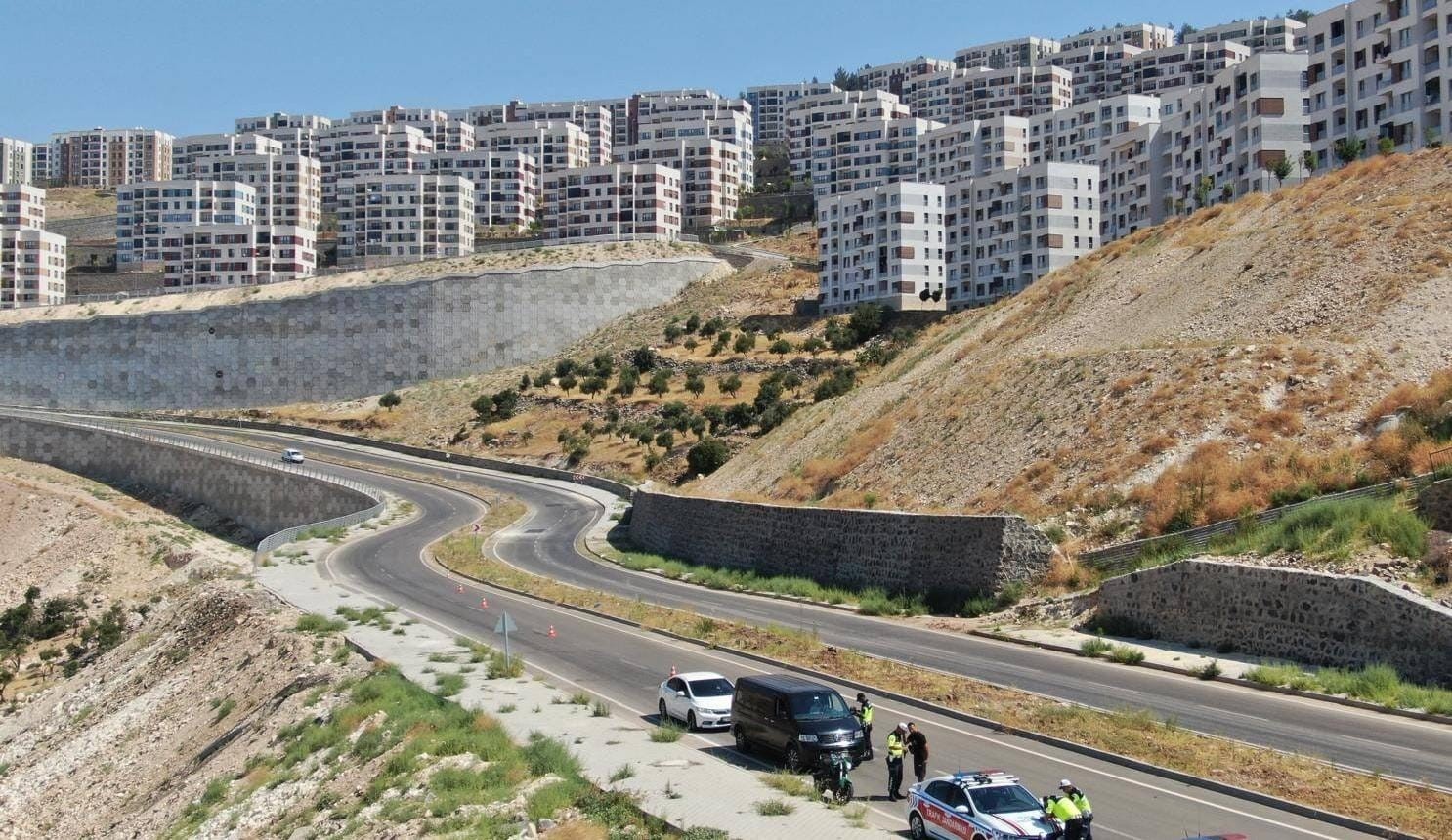 Kilis’te dron destekli trafik denetimi