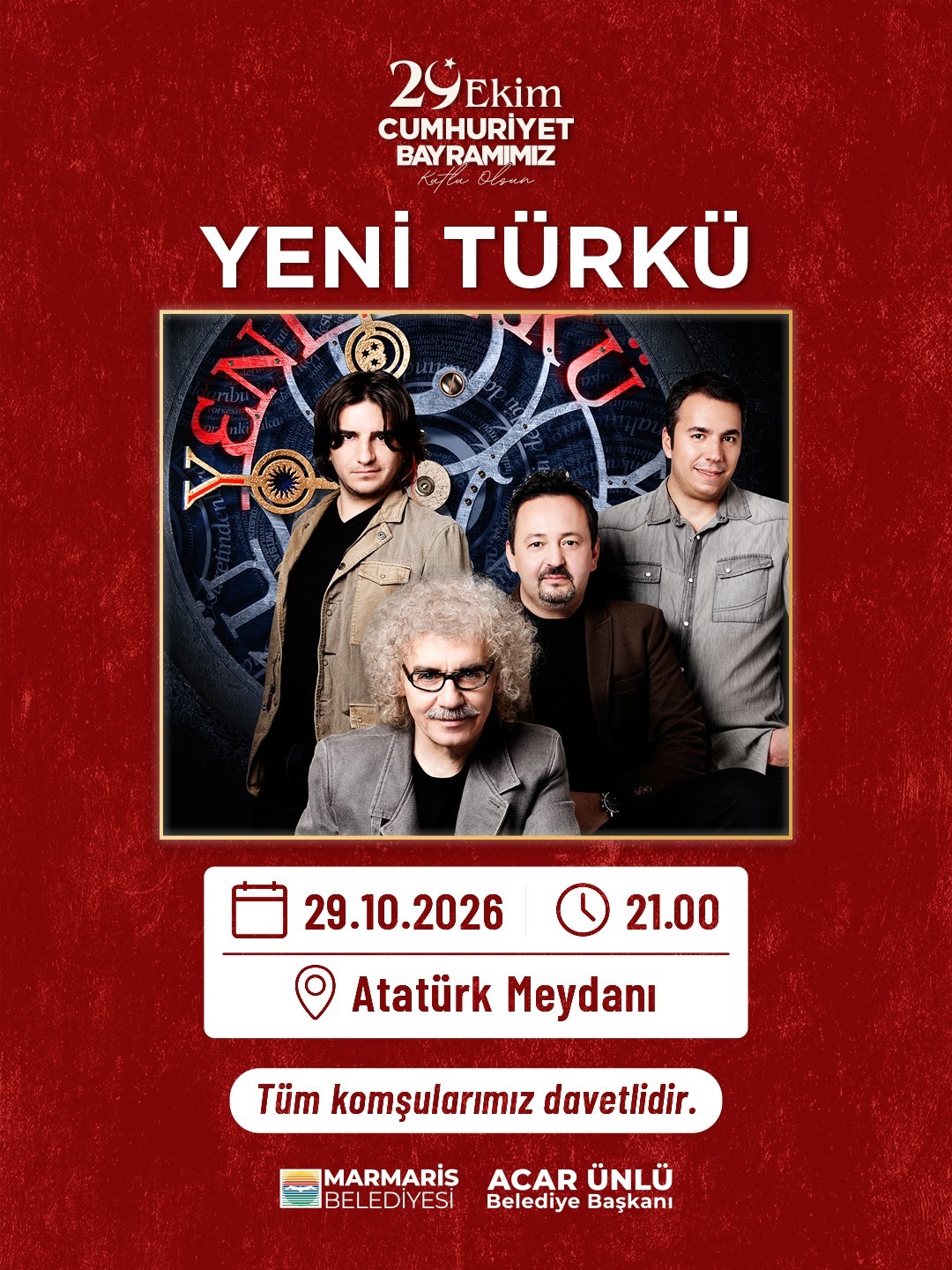 Marmaris’te Cmhuriyet Bayramı şöleni yaşanacak