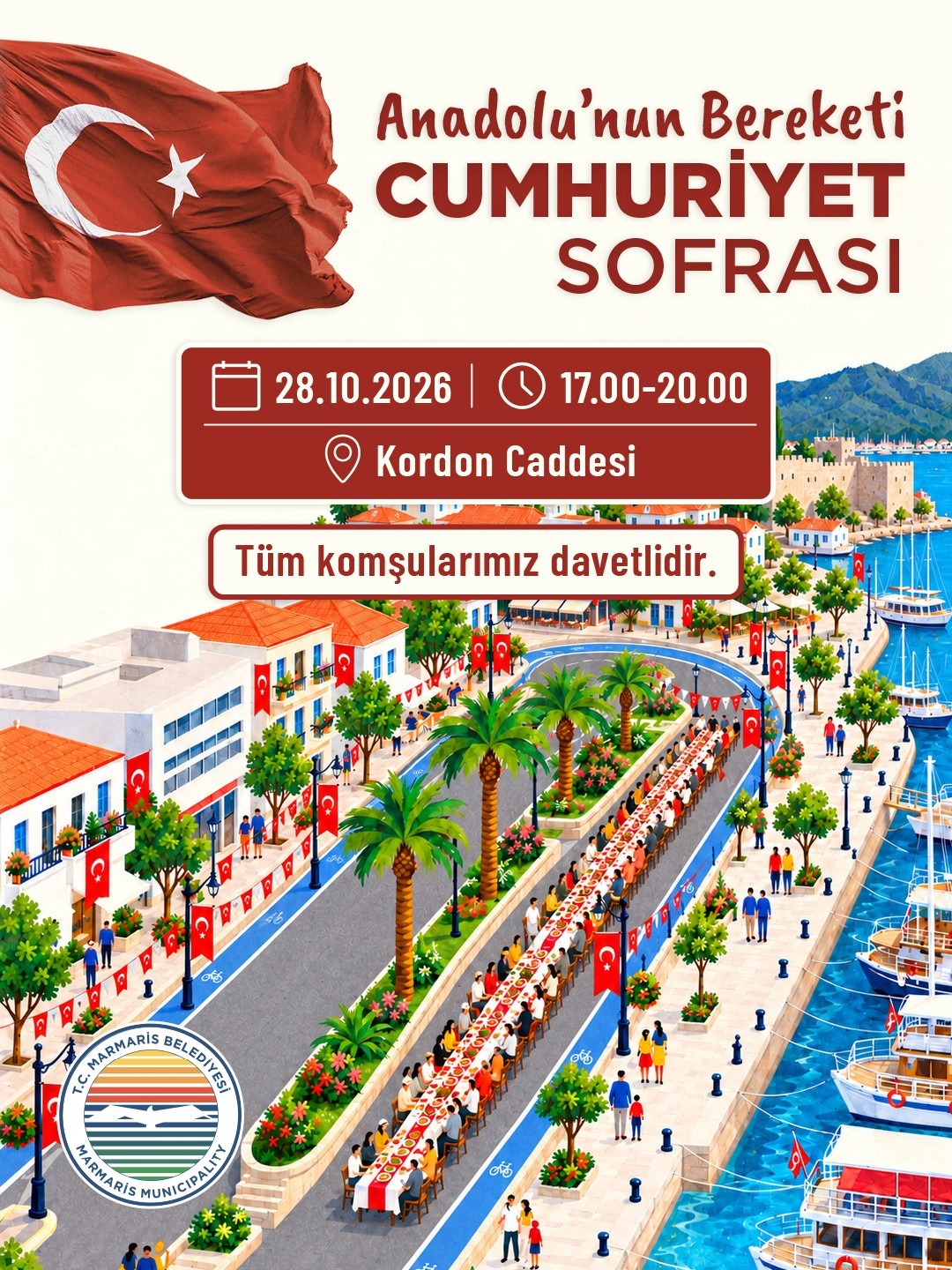 Marmaris’te Cmhuriyet Bayramı şöleni yaşanacak