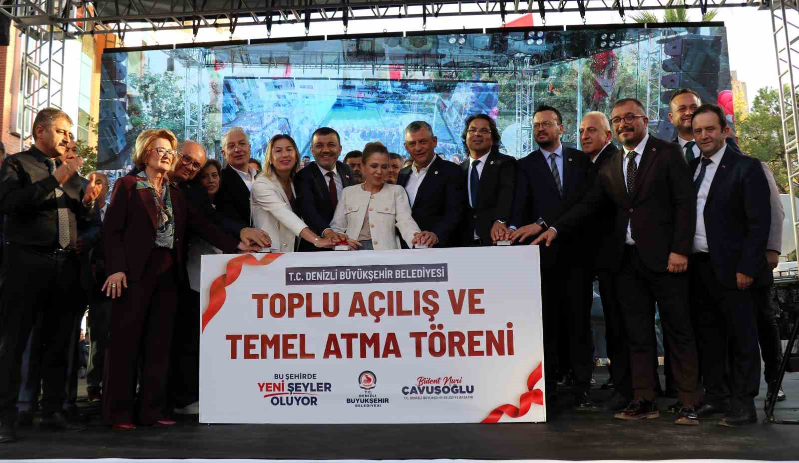 Yeni Parti Genel Başkanı Özel, Denizli’de toplu açılış törenine katıldı