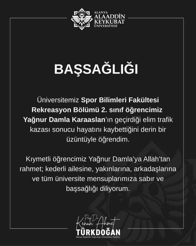 Alanya’da motosiklet ile minibüs çarpıştı: Üniversite öğrencisi genç kız hayatını kaybetti