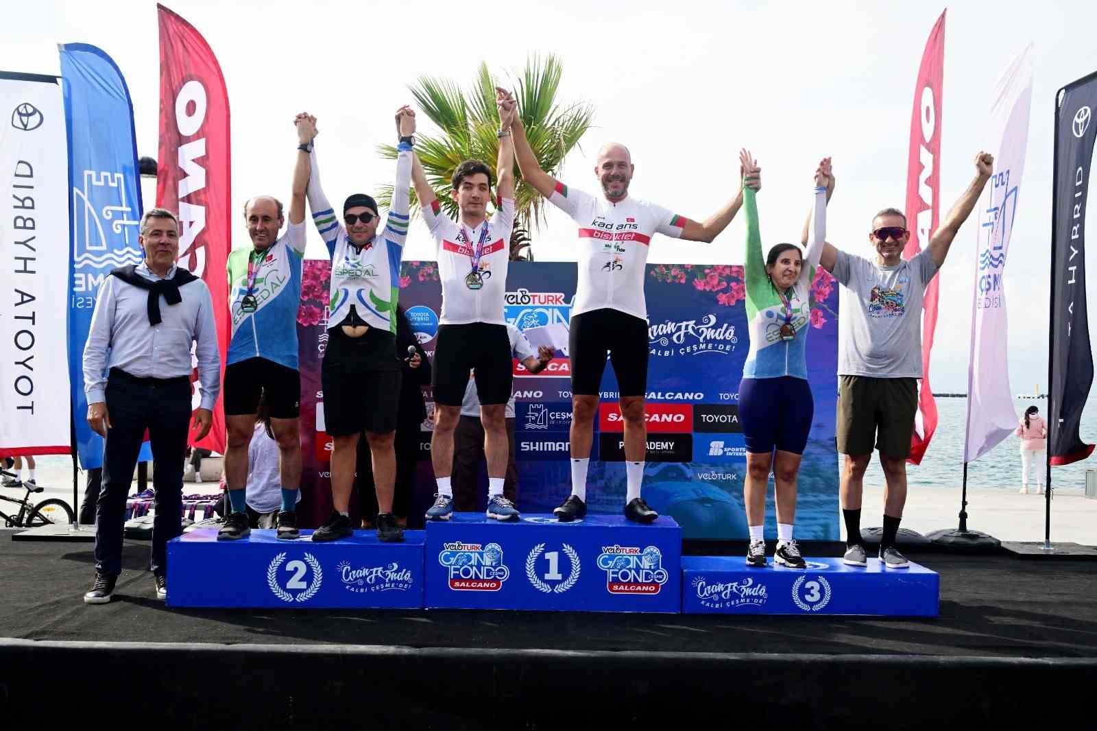 Veloturk Gran Fondo Çeşme by Salcano’da 10’uncu yılın kazananları belli oldu