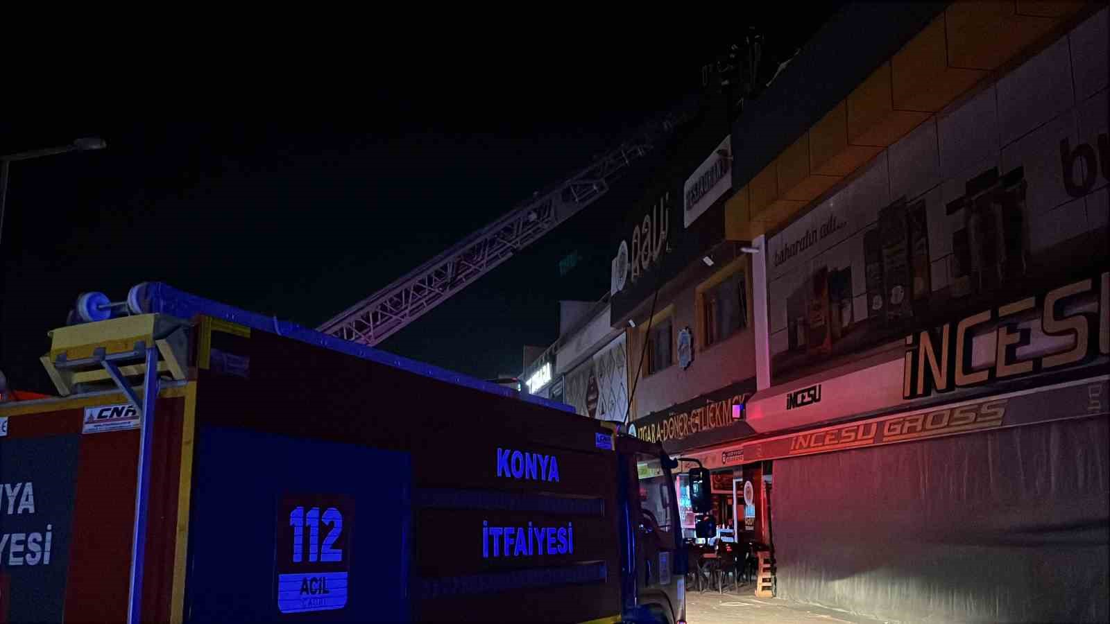 İş yerinin bacasında çıkan yangın korkuttu