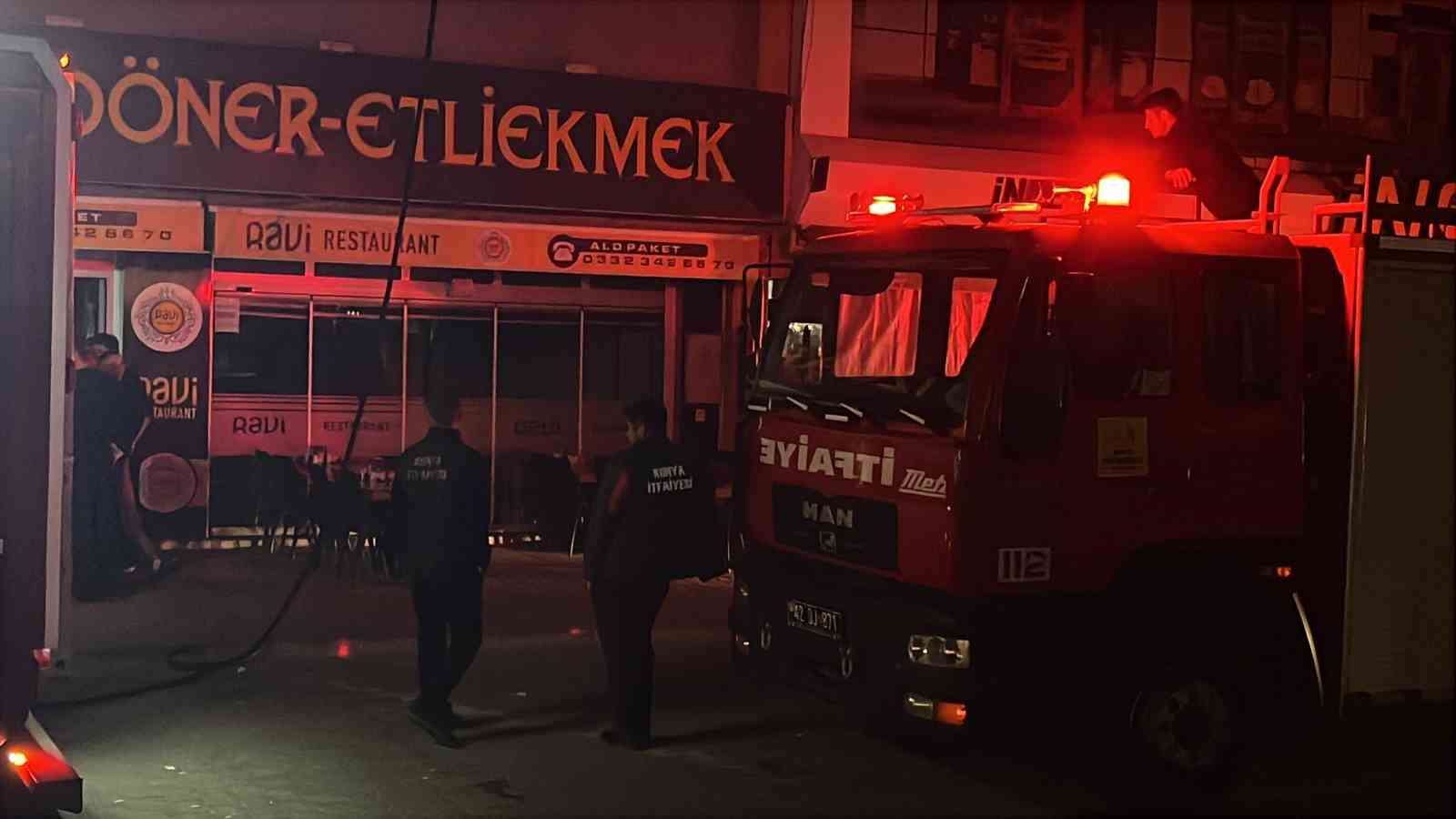 İş yerinin bacasında çıkan yangın korkuttu
