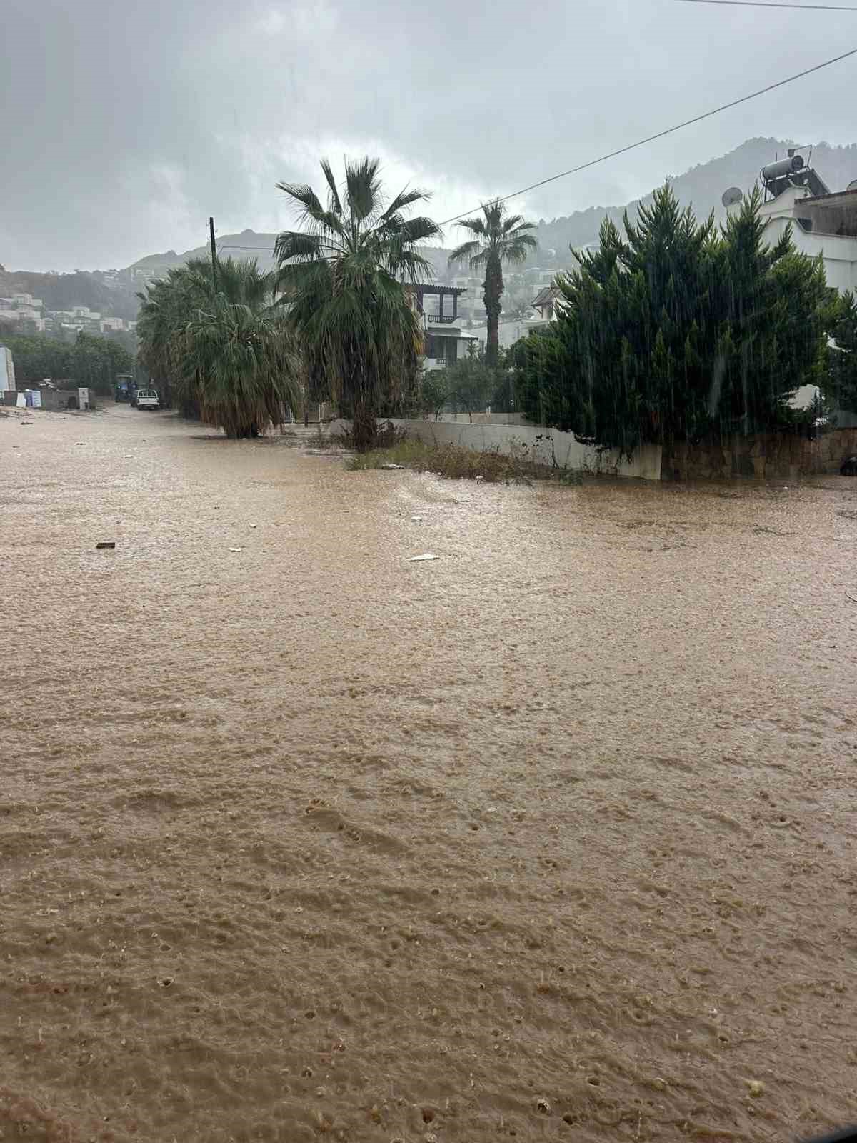 Bodrum’da sağanak alarmı