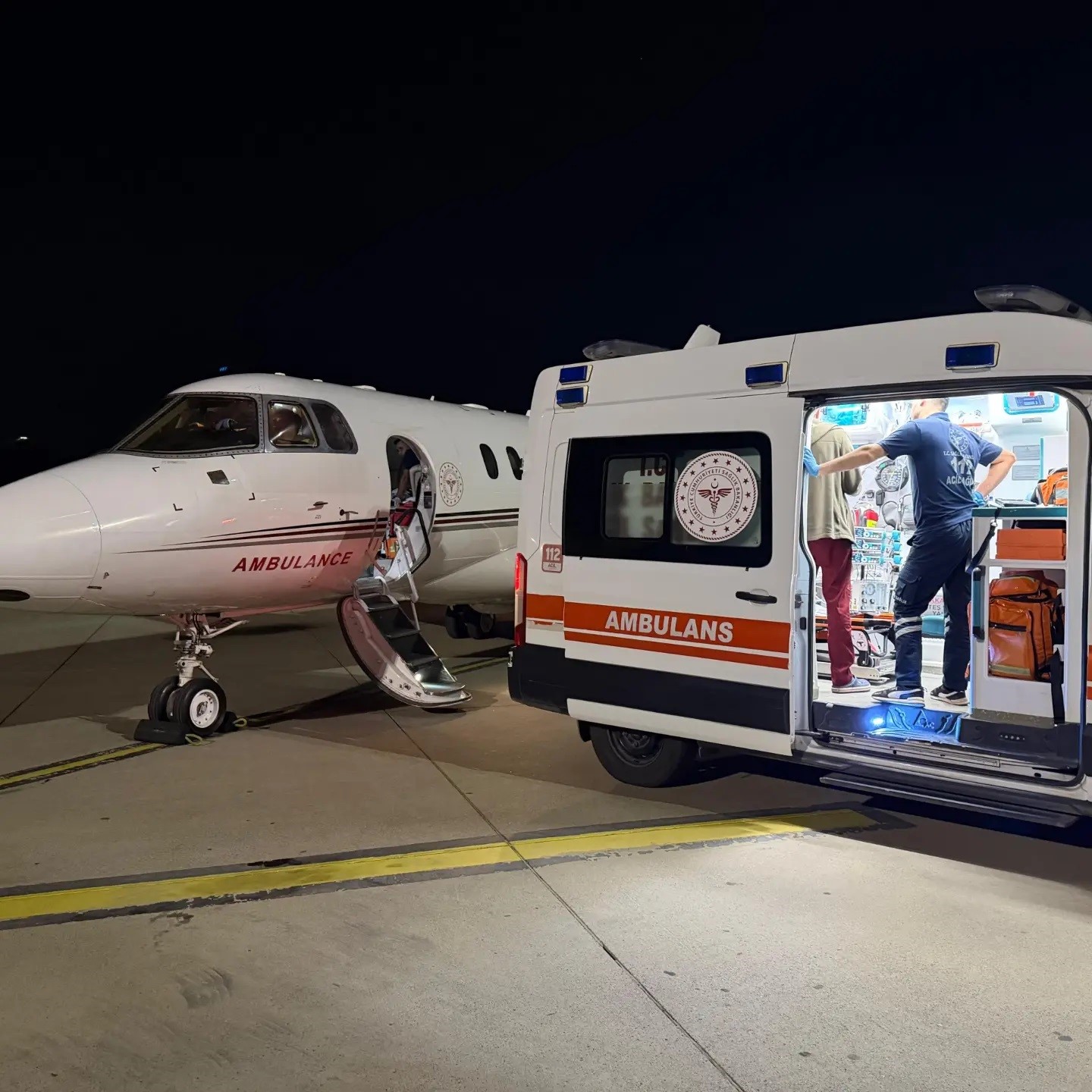 Şırnak’ta hastalar için zamanla yarış: Ambulans uçak ve helikopter peş peşe havalandı
