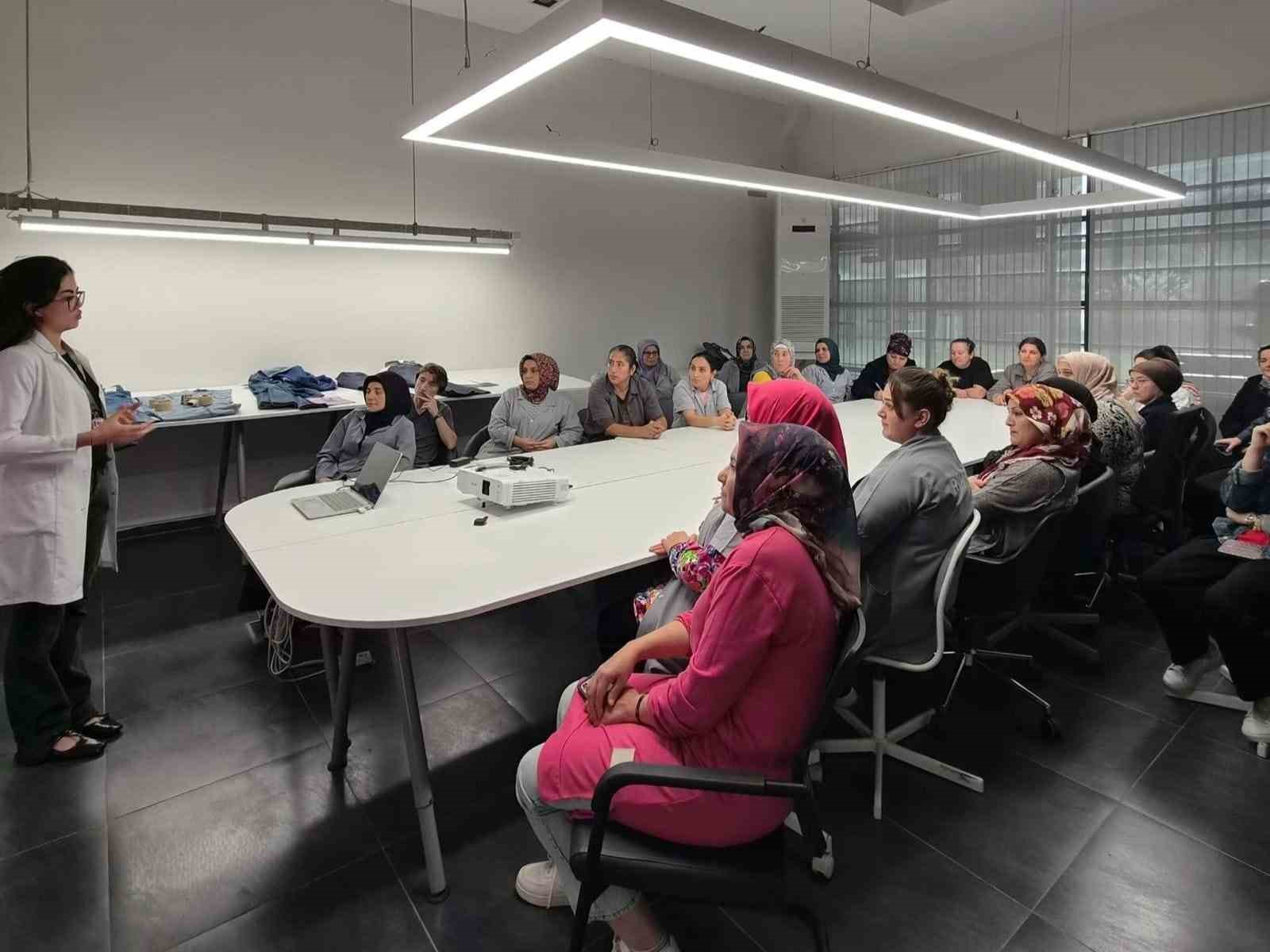 OSB’de çalışan kadınlara kanser farkındalığı eğitimi verildi