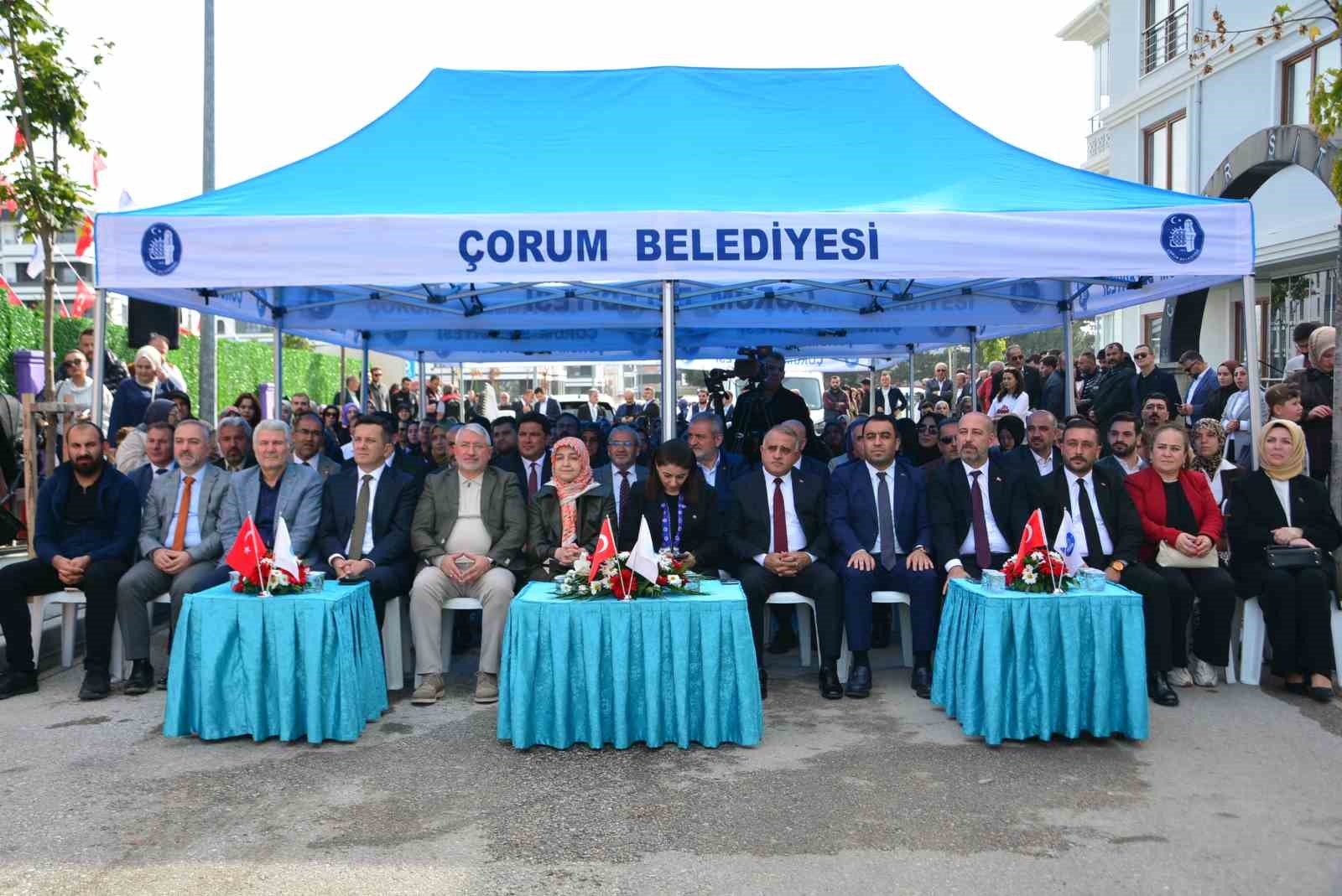 Çorum Belediyesinin çocuk gündüz bakım evi törenle açıldı