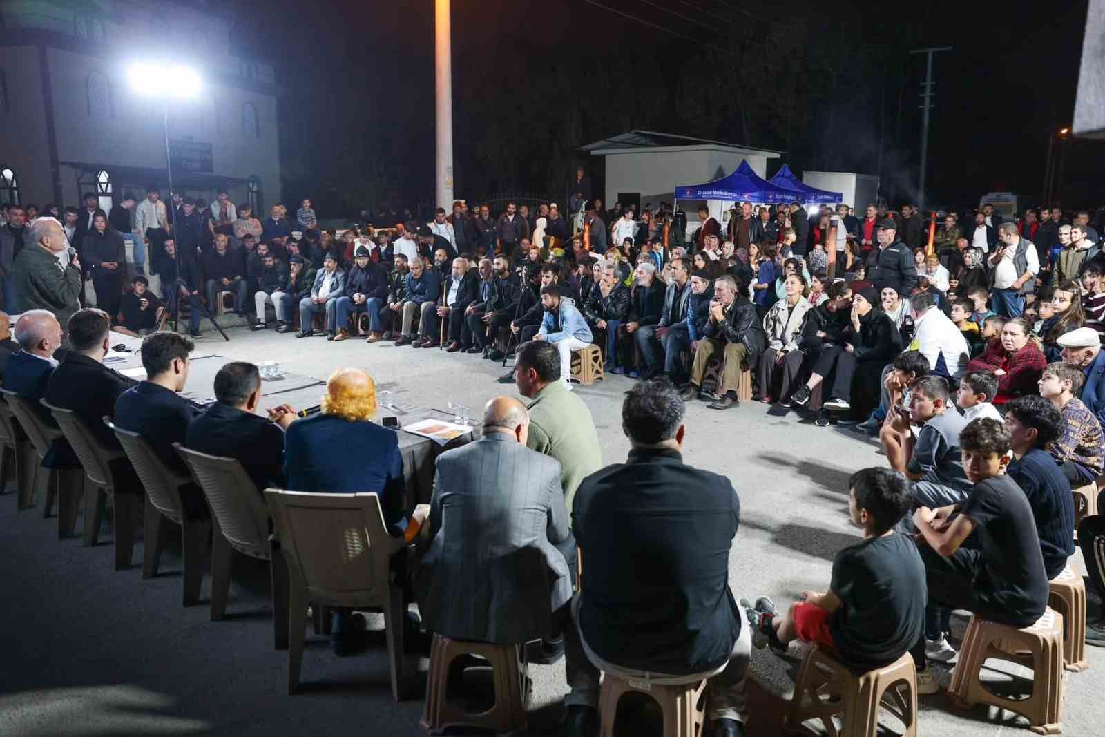 Başkan Özlü Ağa Mahallesine konuk oldu
