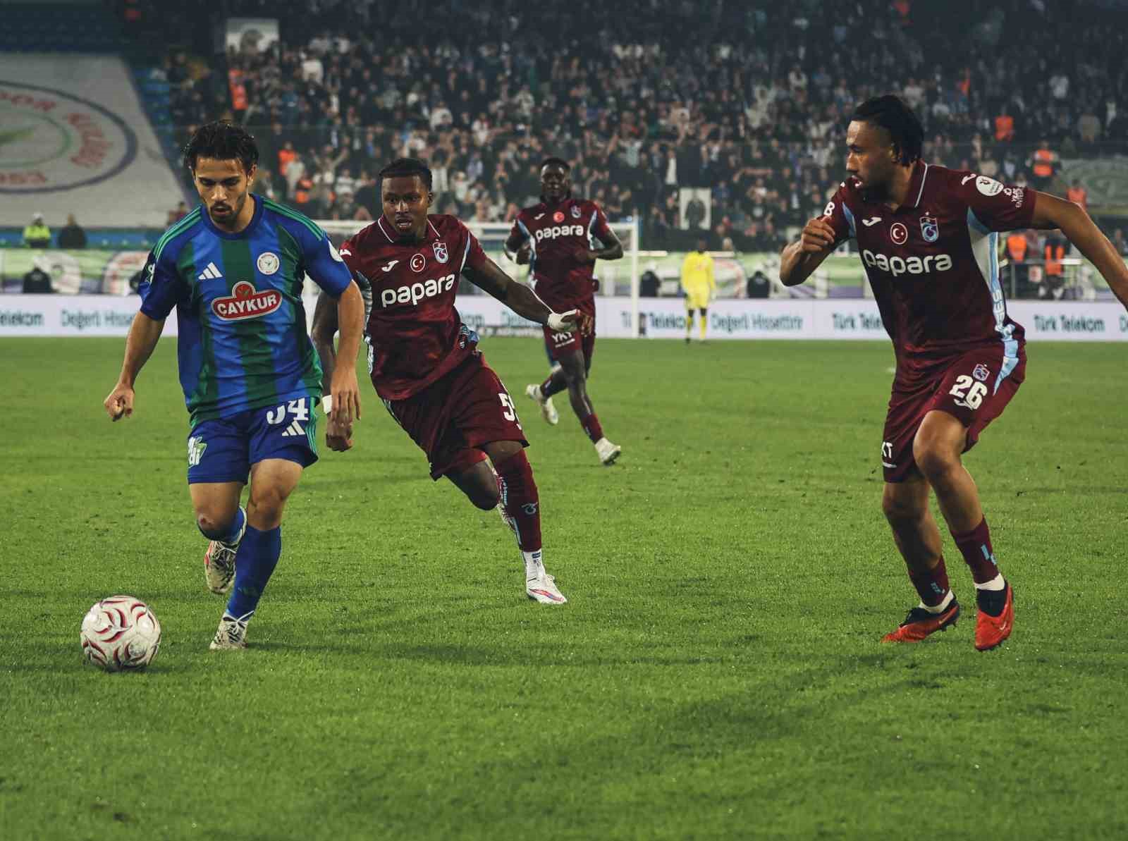 Trendyol Süper Lig: Çaykur Rizespor: 3 - Trabzonspor: 4 (Maç sonucu)