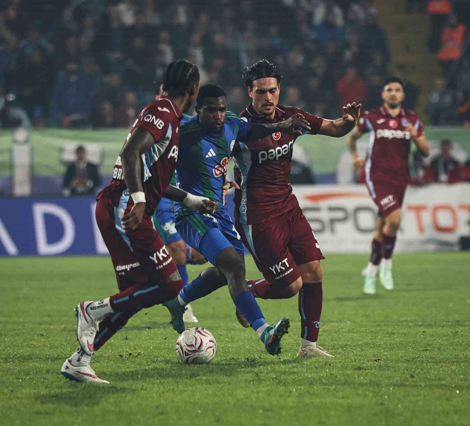 Trendyol Süper Lig: Çaykur Rizespor: 3 - Trabzonspor: 4 (Maç sonucu)