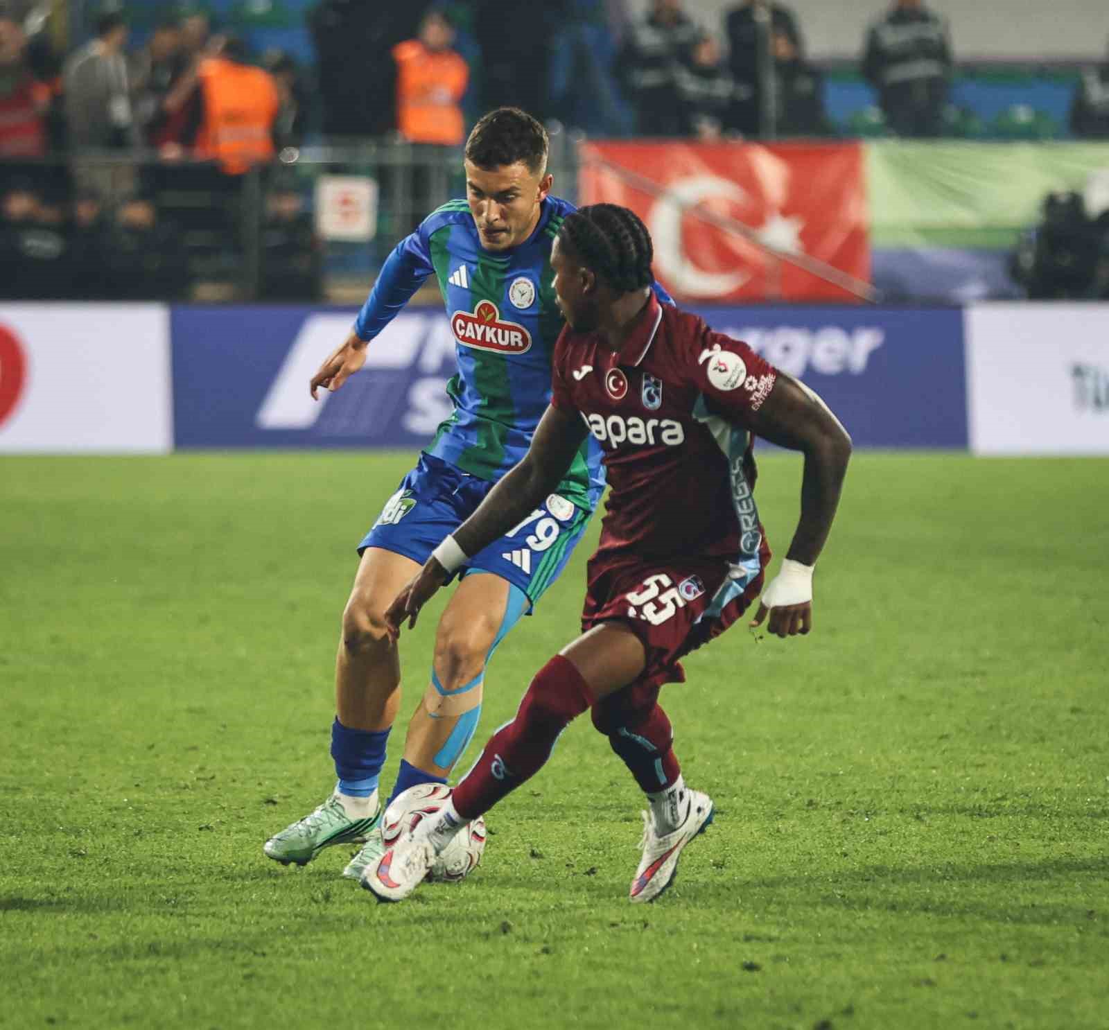 Trendyol Süper Lig: Çaykur Rizespor: 3 - Trabzonspor: 4 (Maç sonucu)