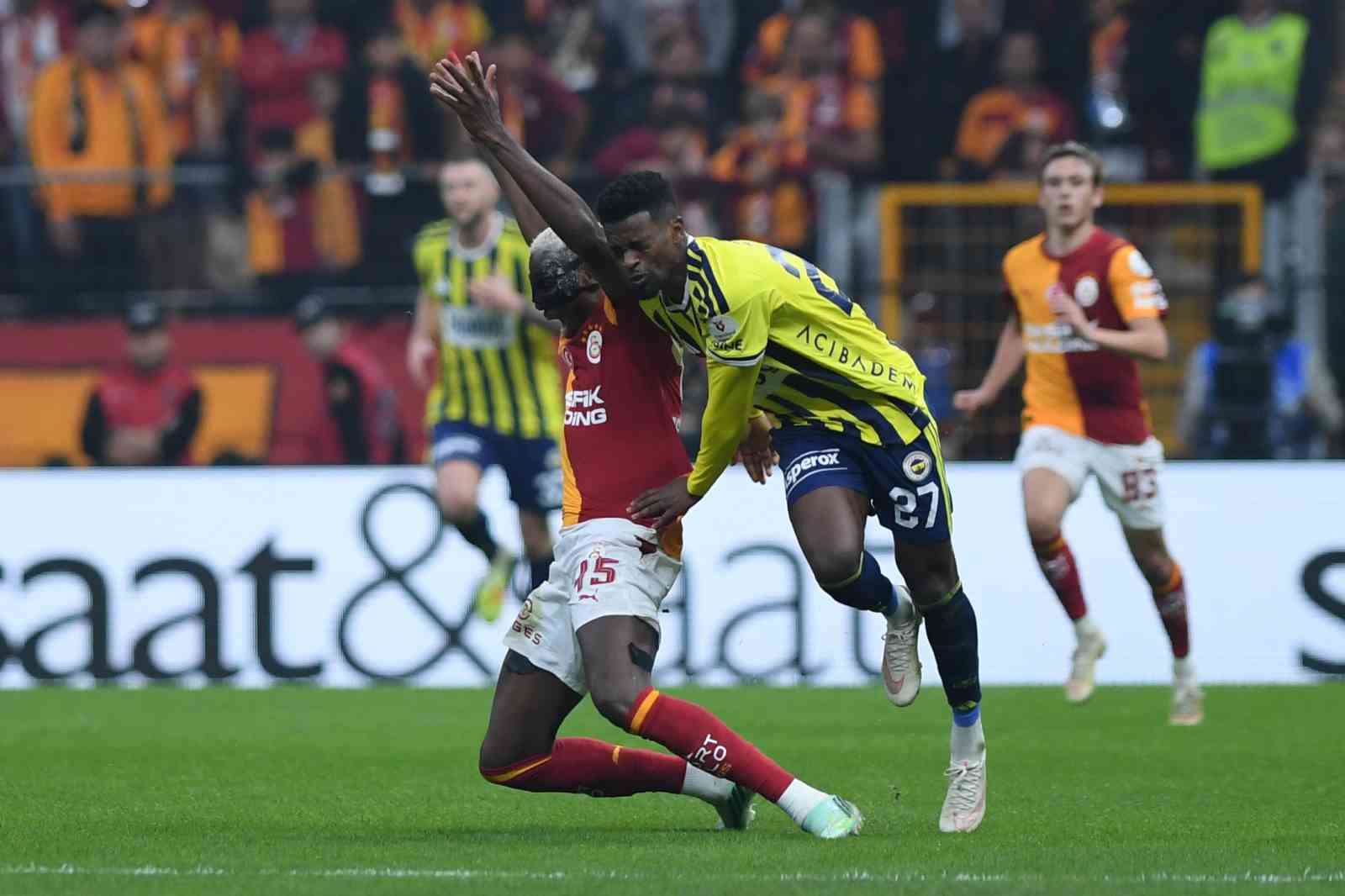 Trendyol Süper Lig: Galatasaray: 2 - Fenerbahçe: 1 (Maç sonucu)