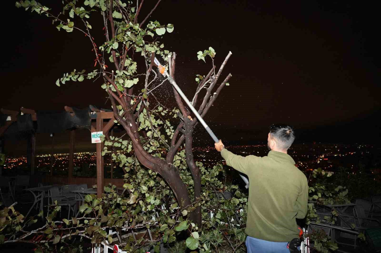 Kepez’de hortum felaketinin izleri siliniyor