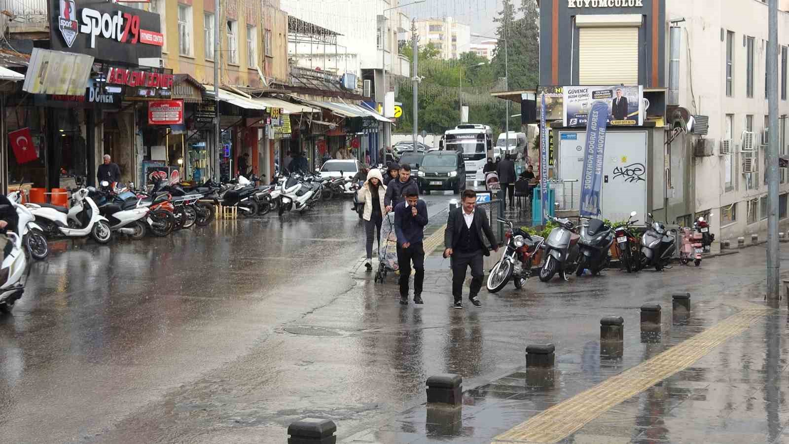 Kilis’te kuvvetli yağış etkili oldu