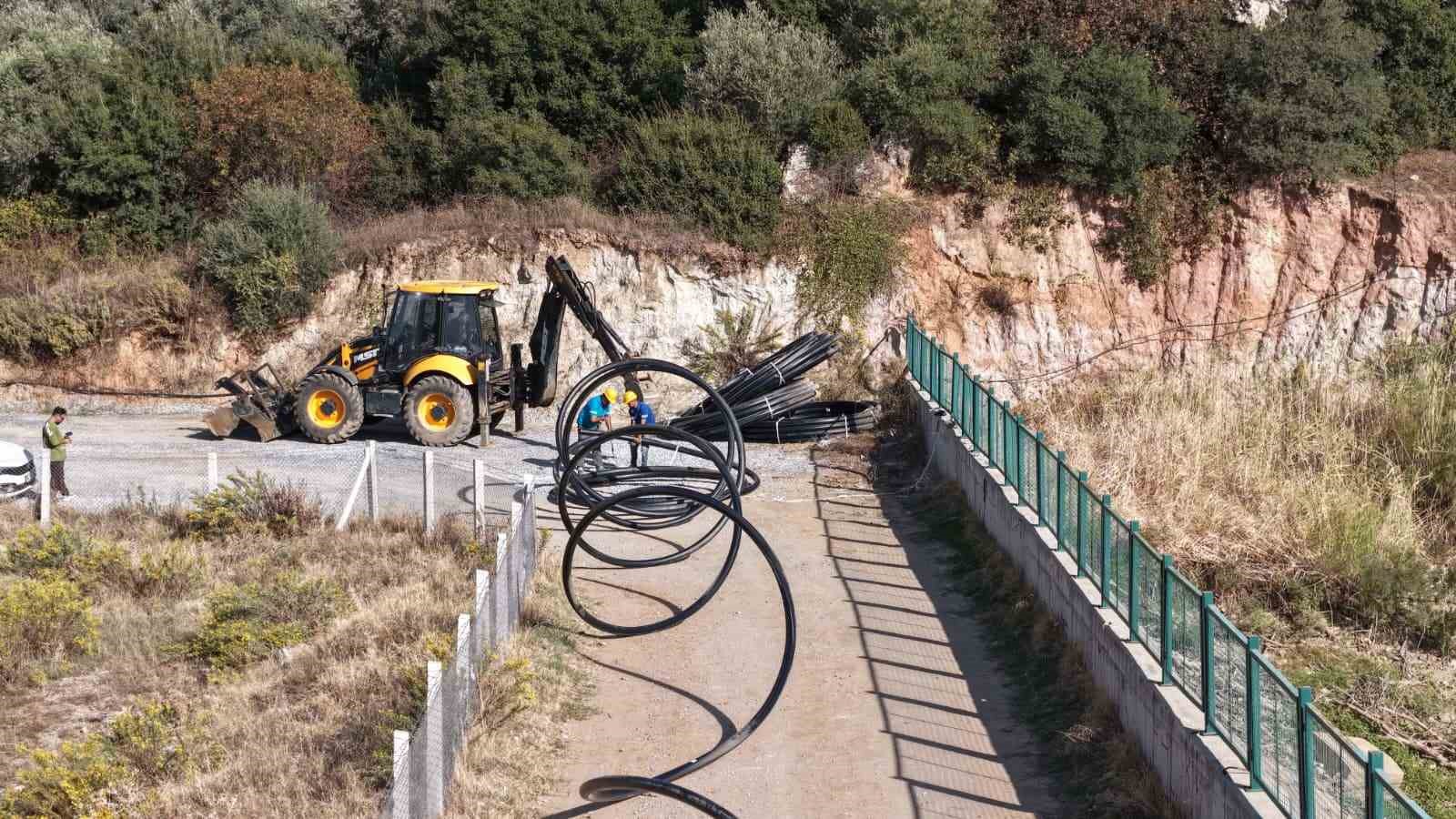 Sultanhisar’da kaynak suyu hatları yenileniyor